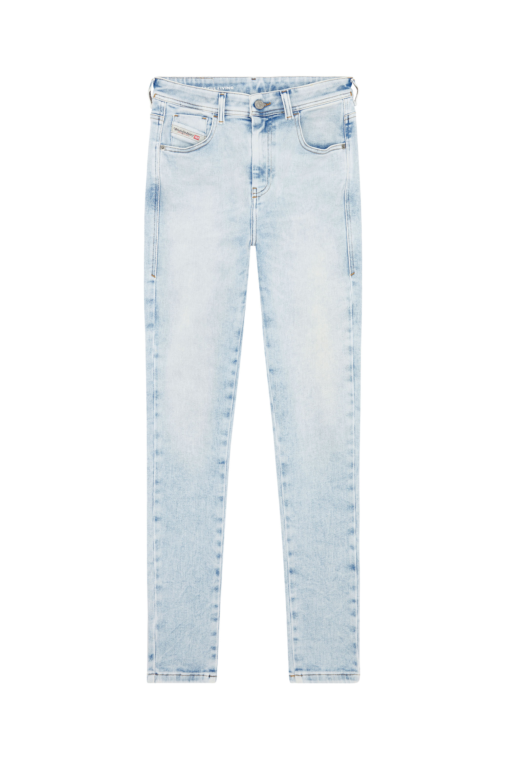 Diesel - Super skinny Jeans 1984 Slandy-High 09G17, Bleu Clair - Image 5