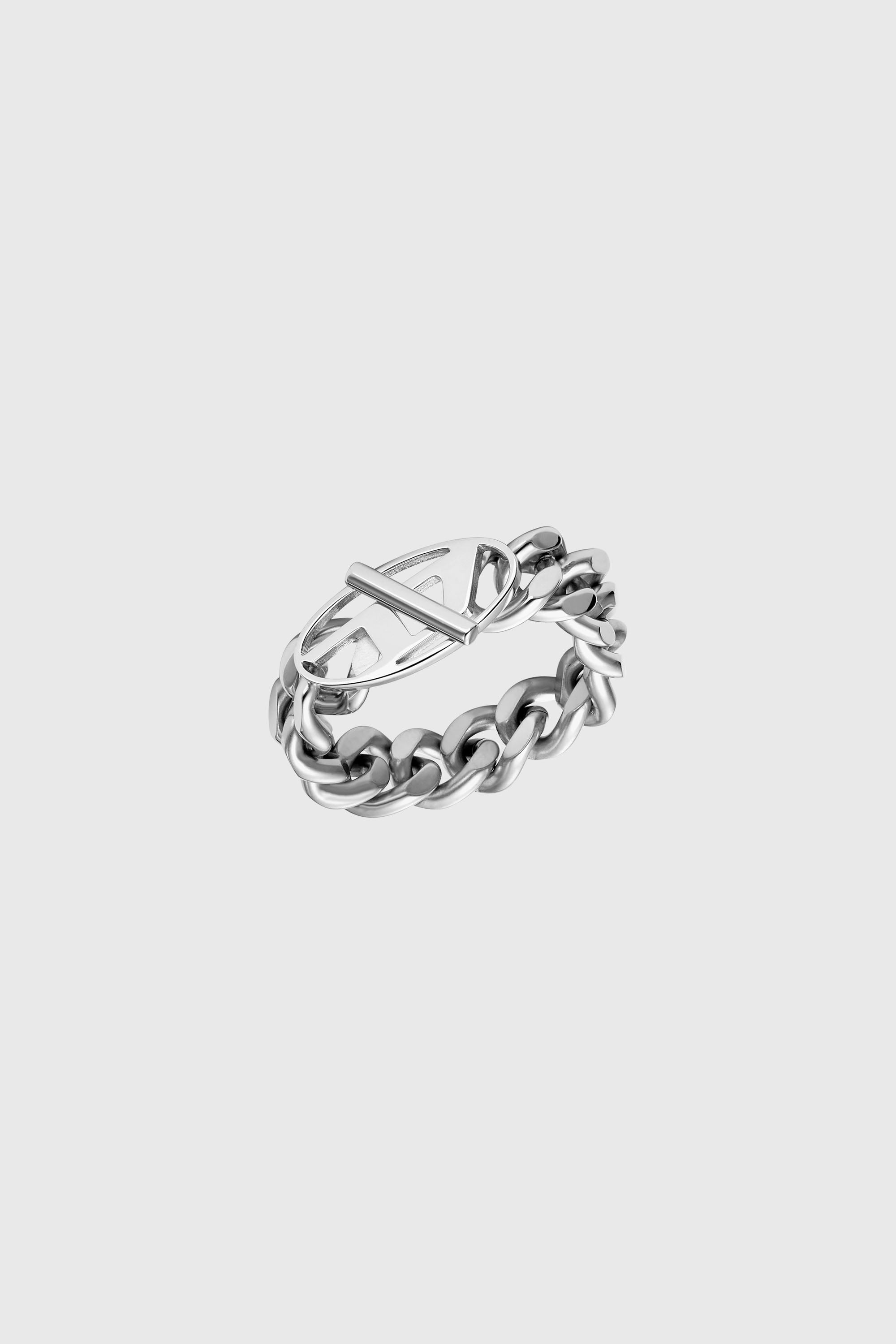 Diesel - DX1533040, Bague cha&icirc;ne souple en acier inoxydable Mixte in Gris argent&eacute; - 1