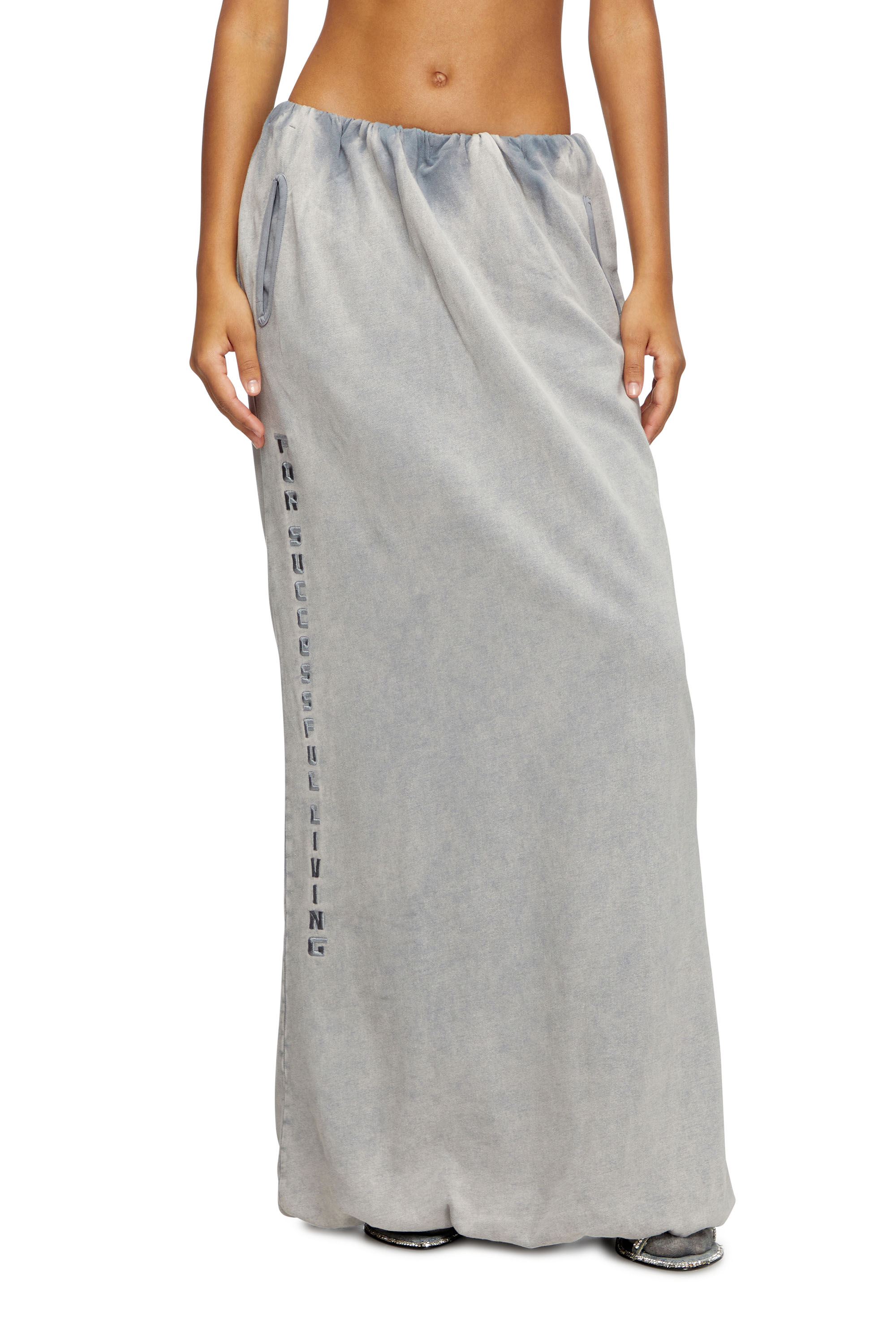 Diesel - O-REIRA, Gonna maxi a palloncino Donna in Grigio - 1