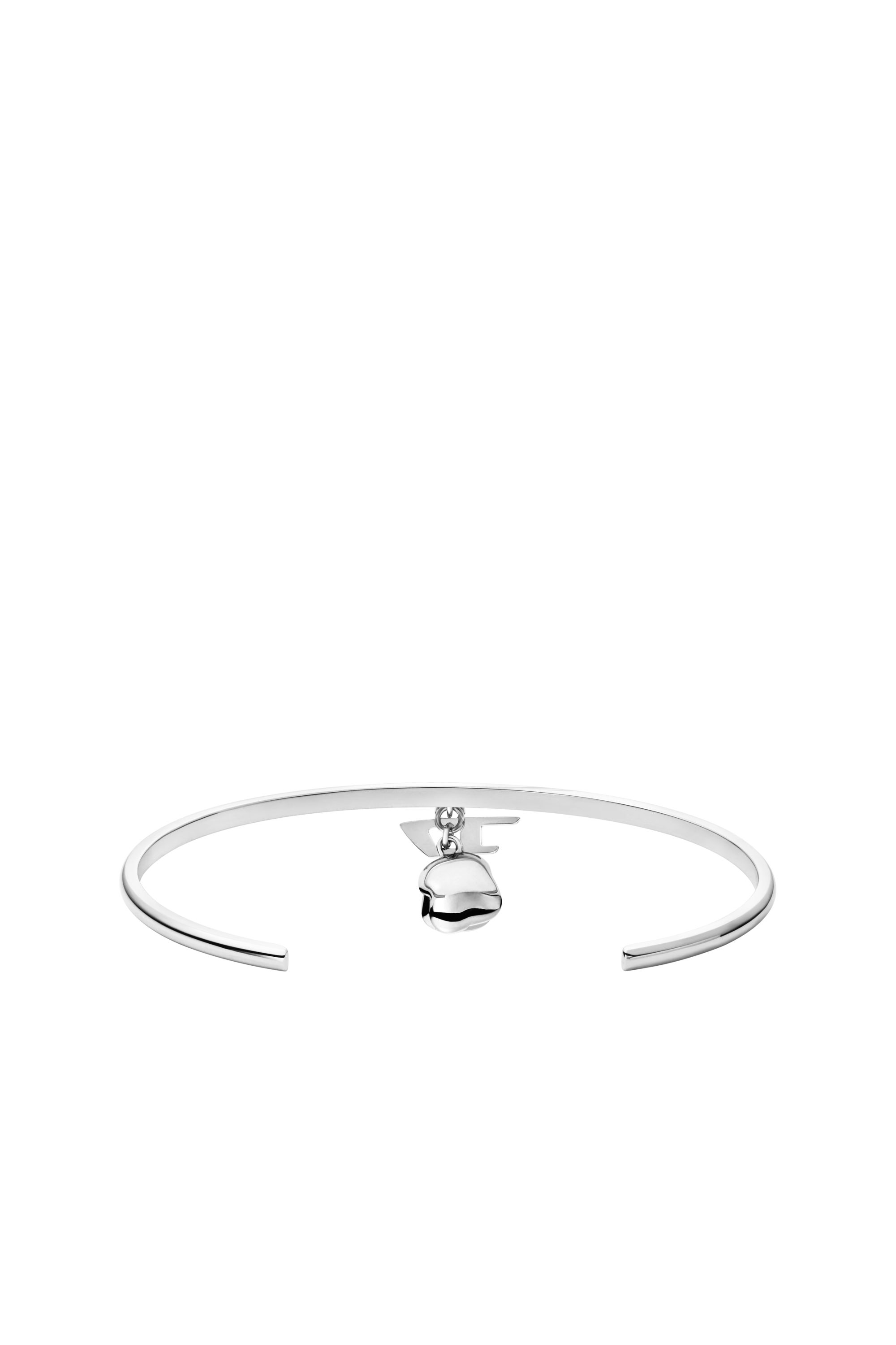 Diesel - DX1620040 JEWELLERY, Unisex's Stainless steel cuff charm bracelet in Silver - 2
