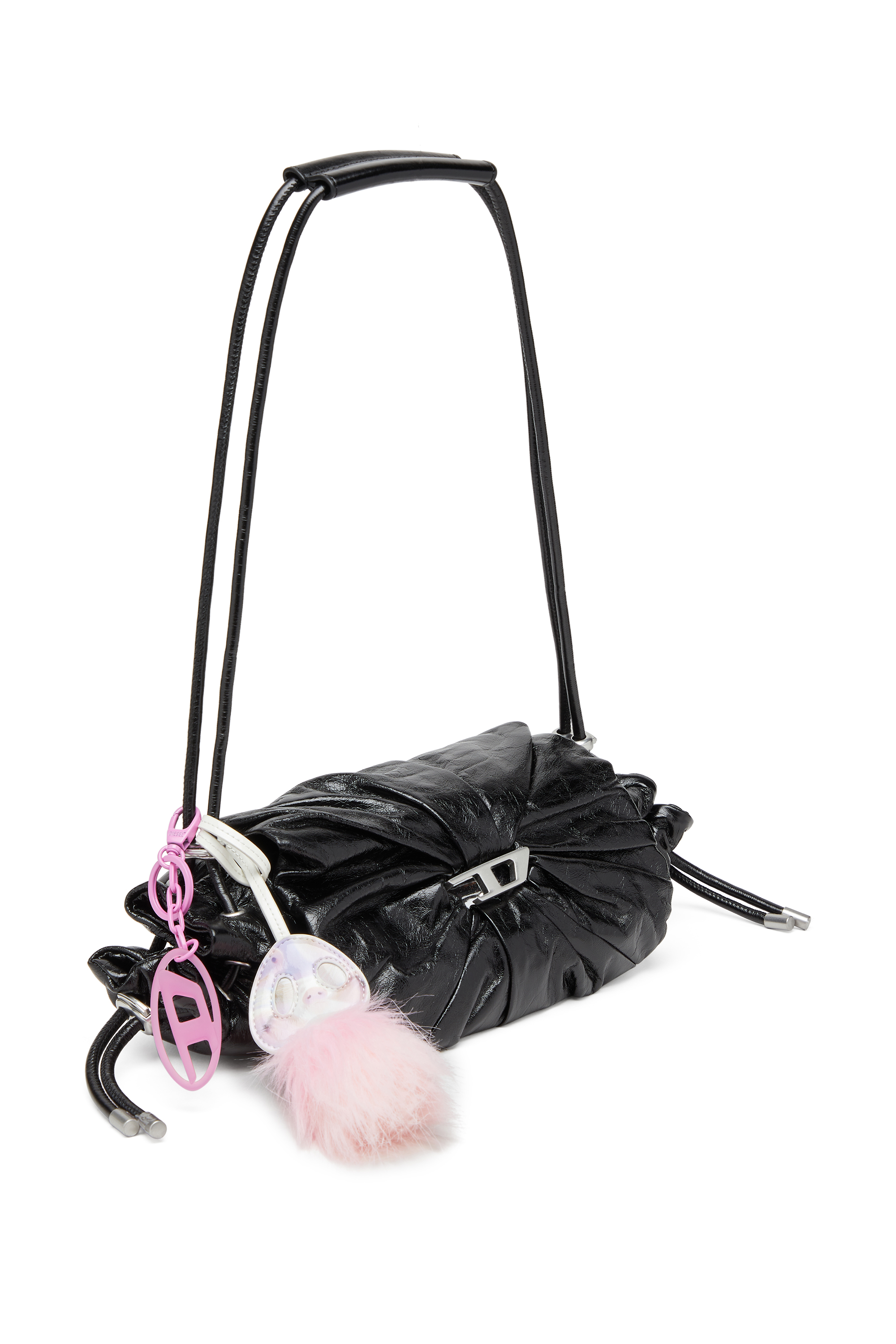 Diesel - OVAL D CHARM, Unisex Ovaler D-Anh&auml;nger/Schl&uuml;sselring aus Metall und Harz in Rosa - 3