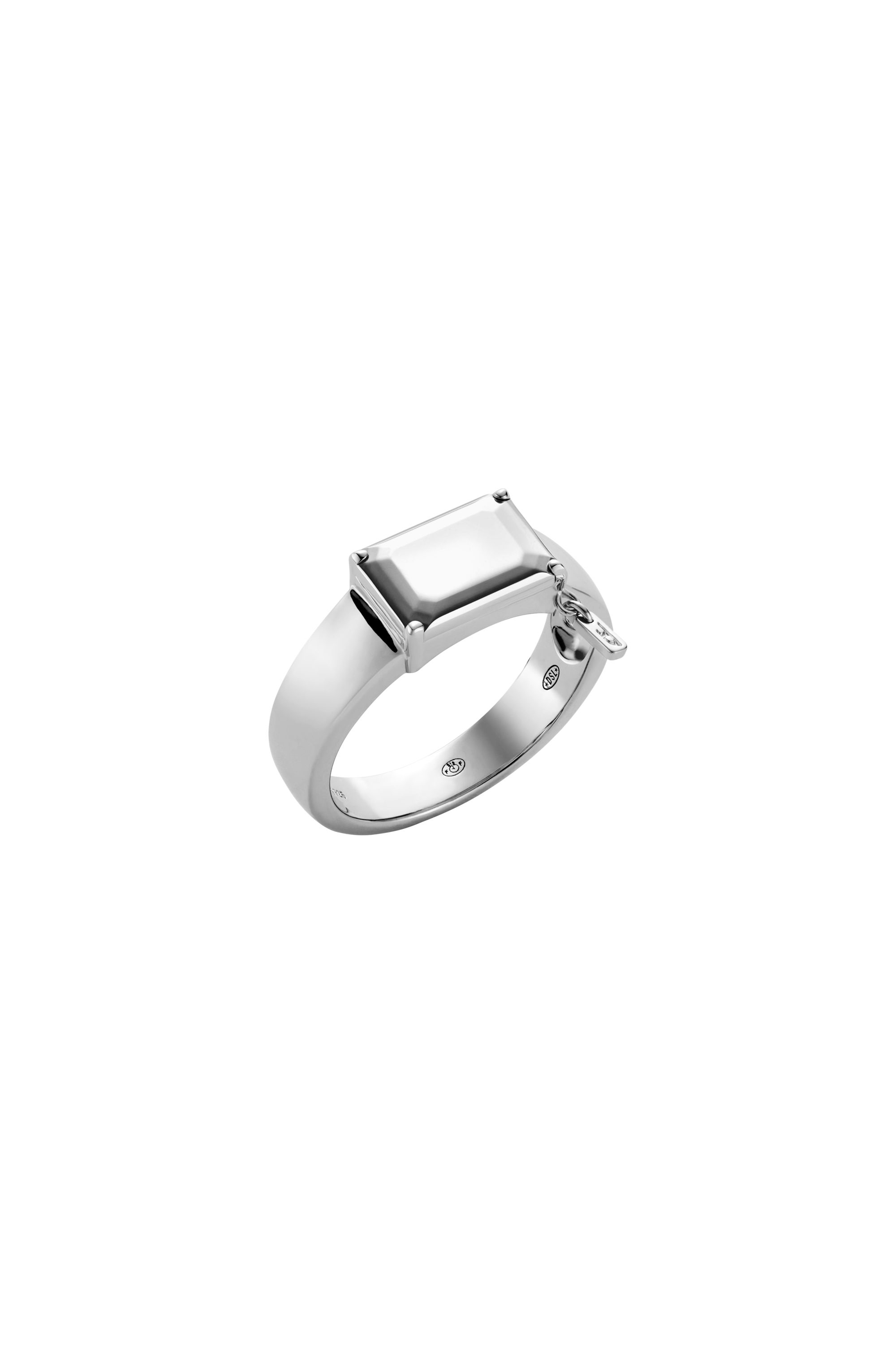 Diesel - DL1365040 STERLING SILVER JEWEL, Anello in argento sterling Unisex in Argento - 1