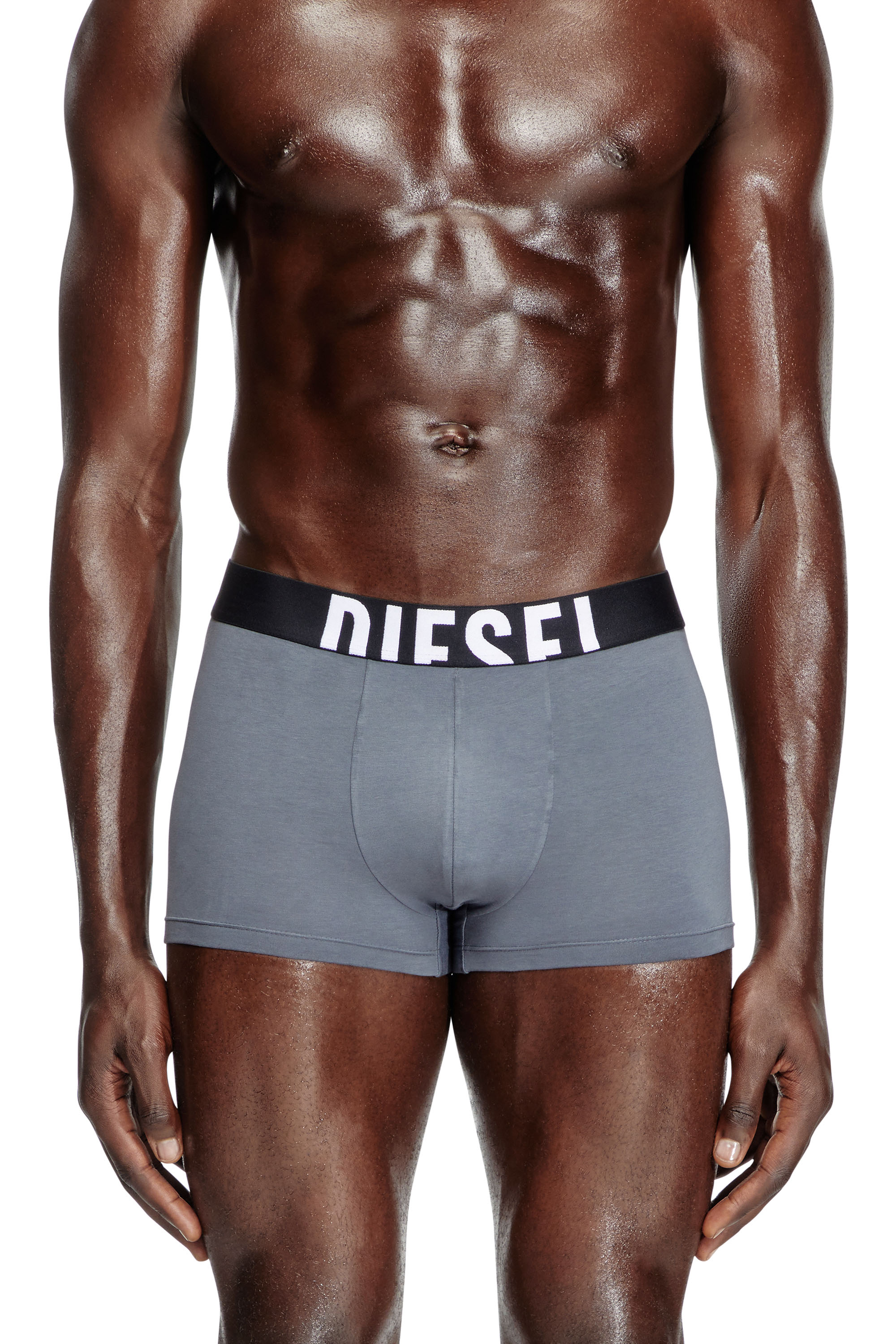 Diesel - DAMIEN-D-POP-3PACK-40, Herren Retropants im Dreierpack aus Baumwollstretch in Grau/Schwarz - 2