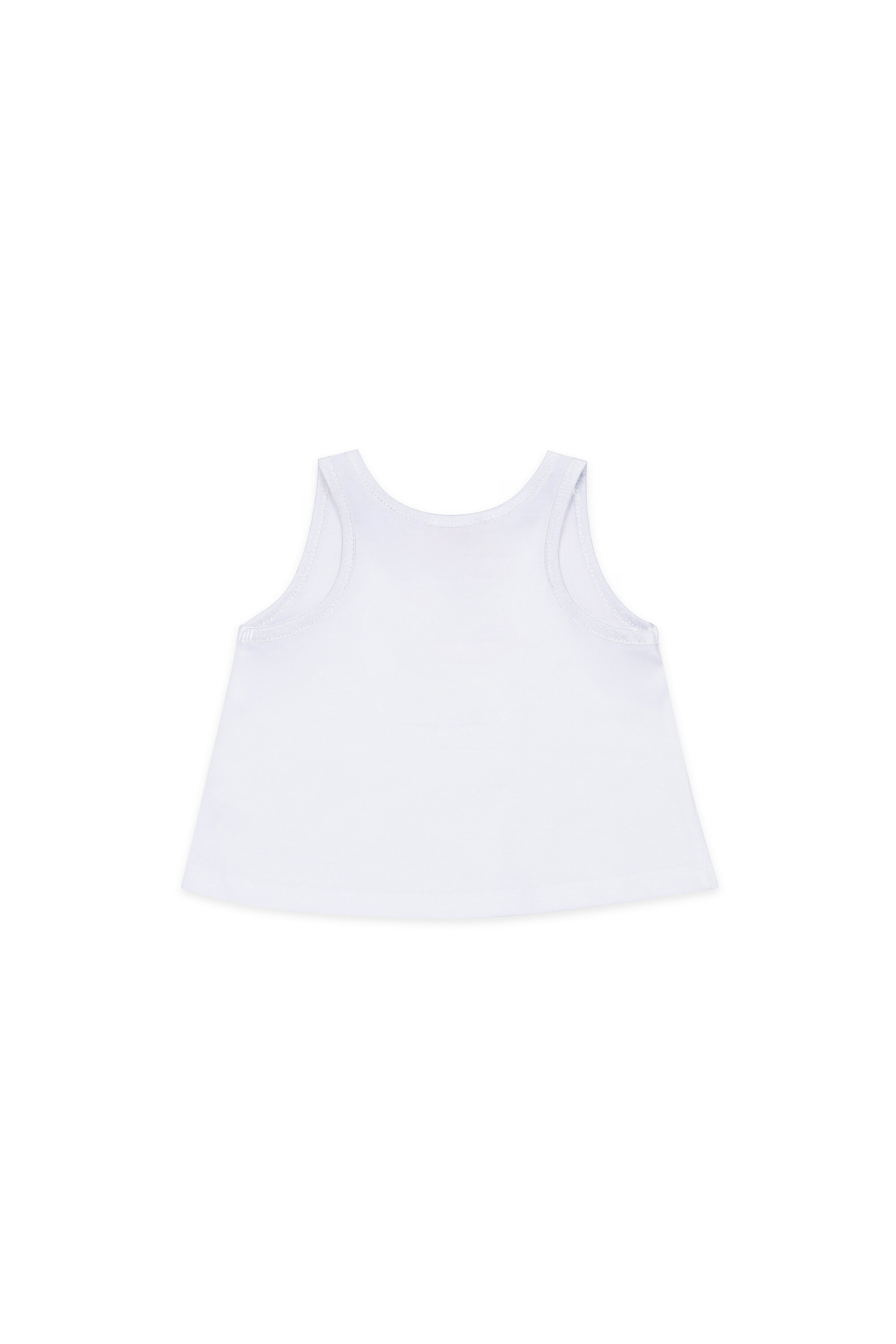 Diesel - MTICEB, Canotta in cotone con stampa gelato Donna in Bianco - 2