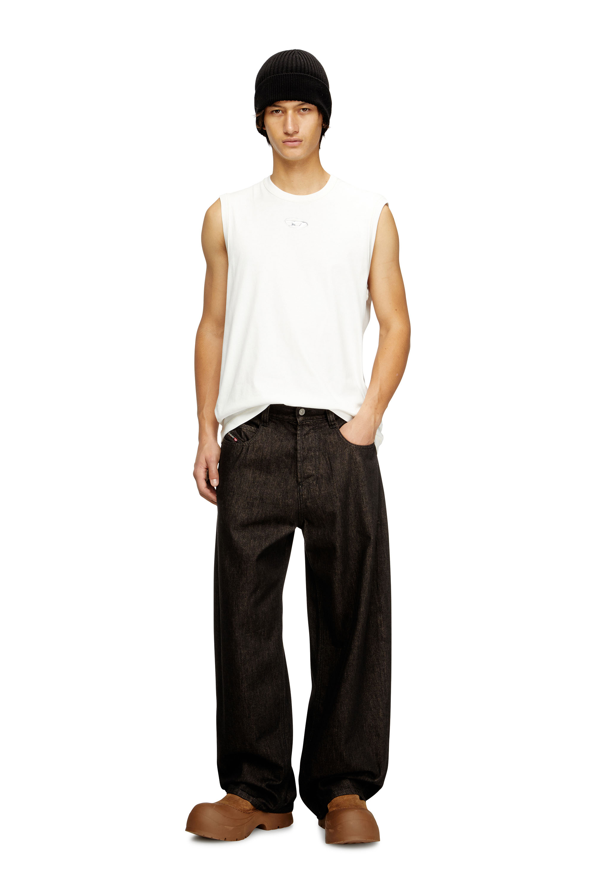 Diesel - Relaxed Jeans 1997 D-Enim 09N25 Unisex, Nero/Grigio scuro - Image 1