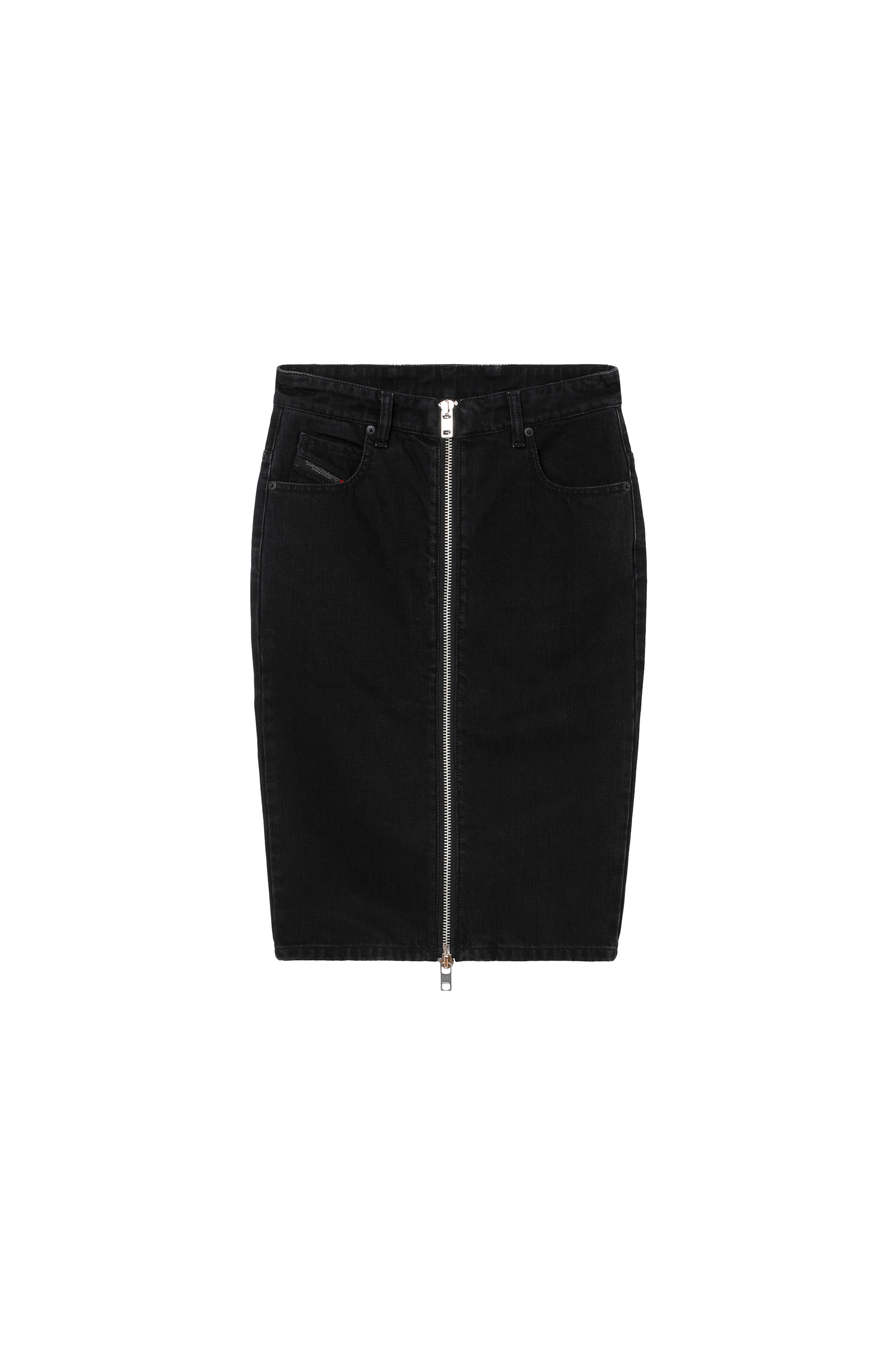 DE-PENCIL-ZIP, Noir - Jupes