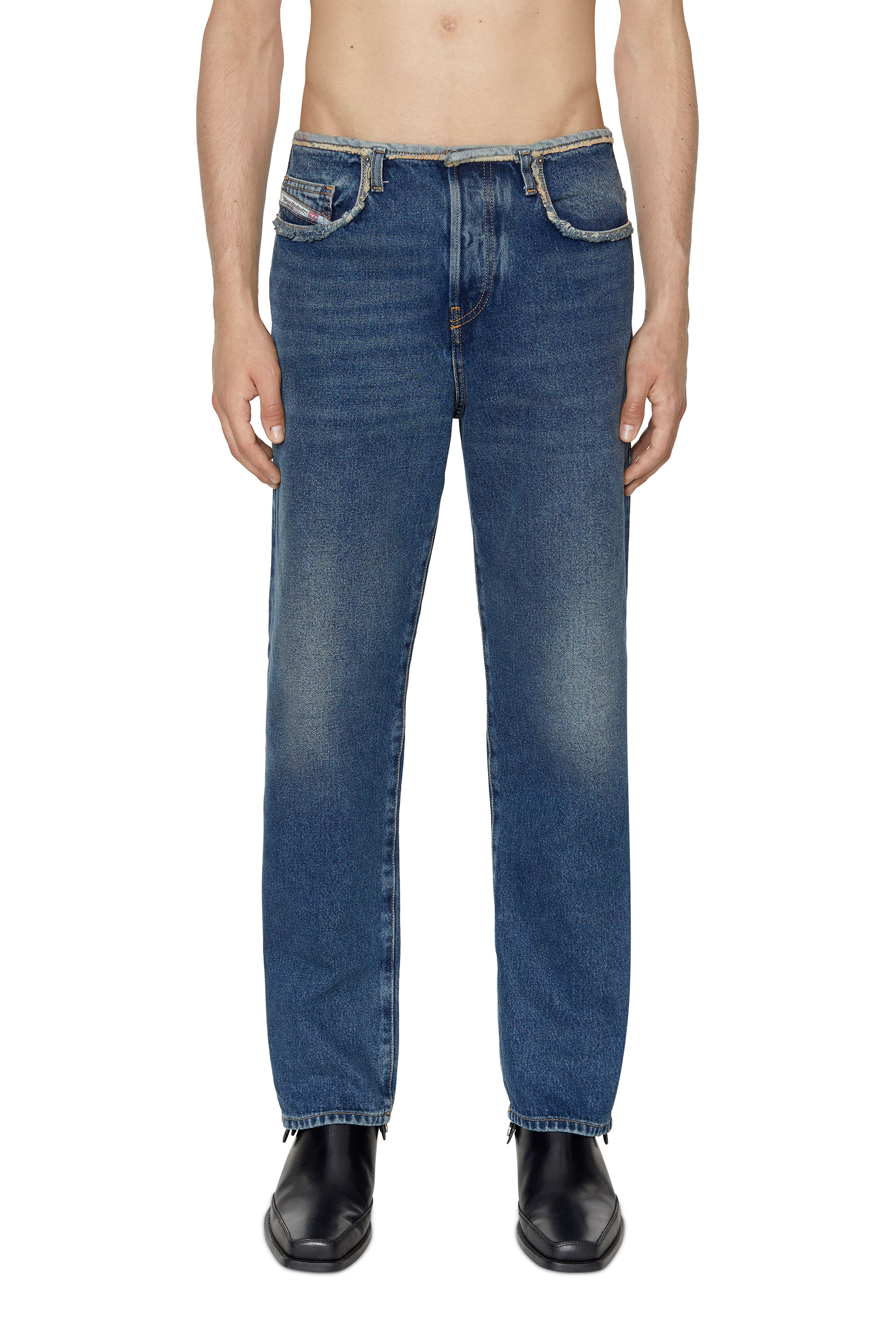 D-Pend 007F2 Straight Jeans, Blu medio - Jeans