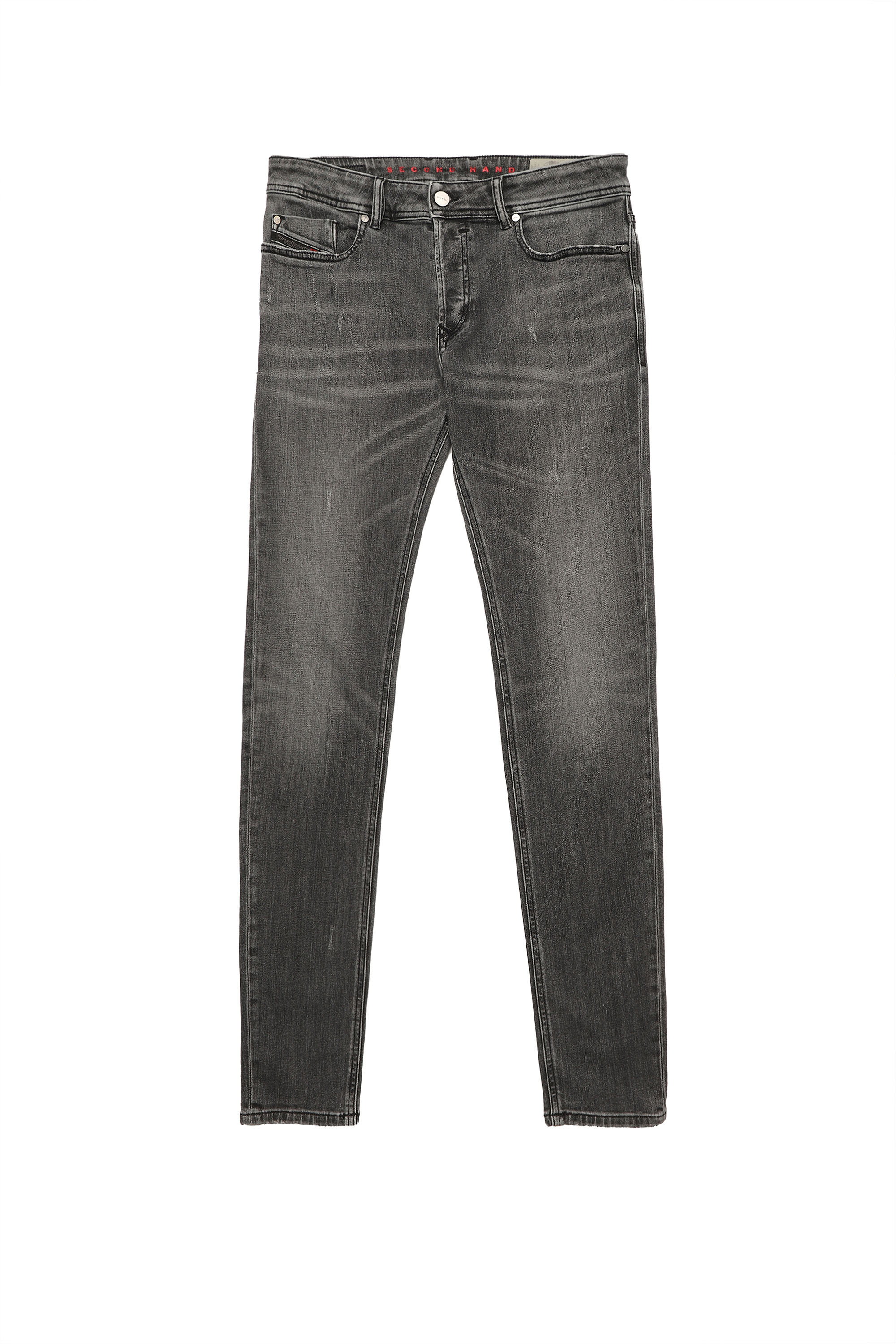 Diesel - TROXER, Herren Diesel Herren - Jeans Hellgrau in Schwarz/Dunkelgrau - 1