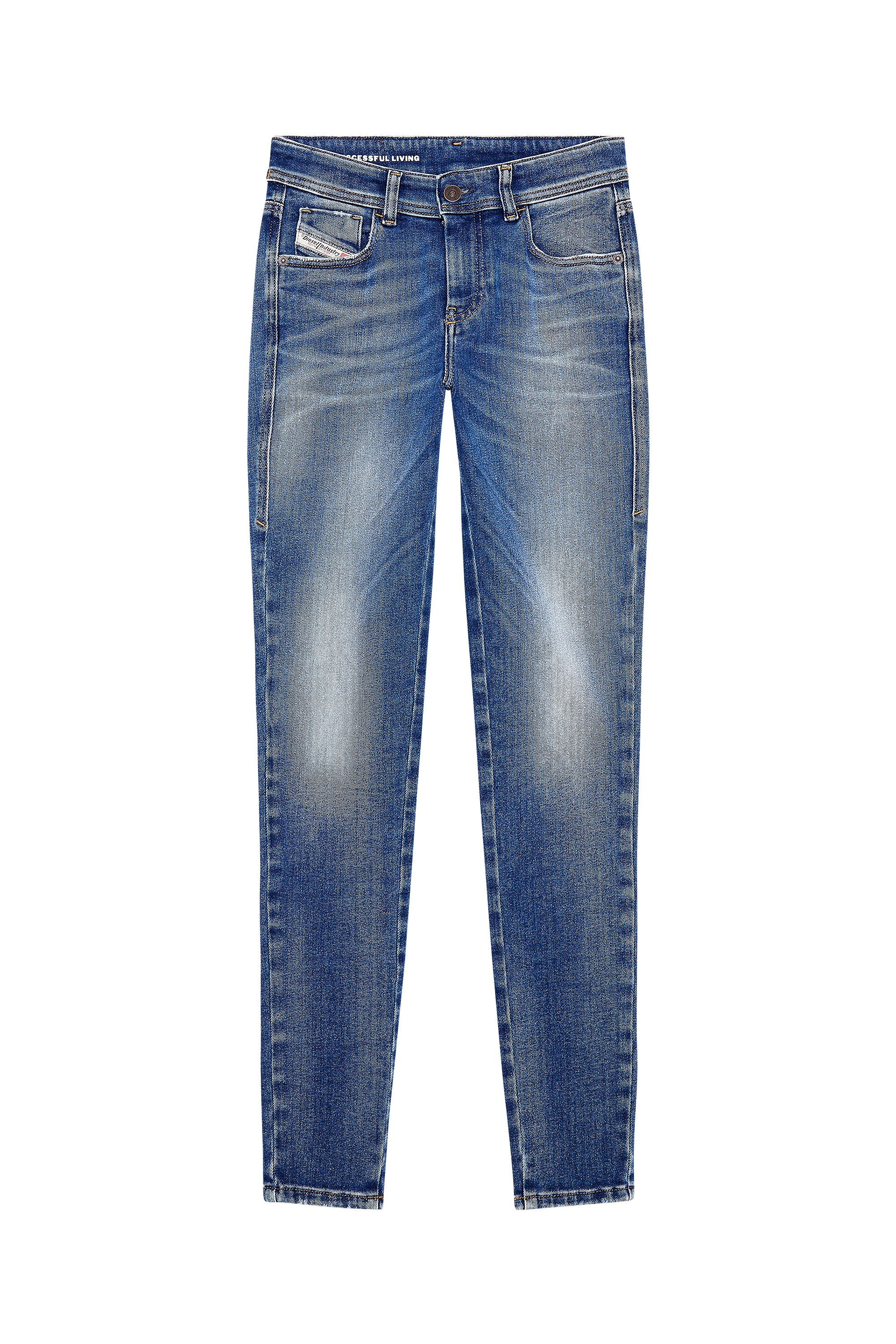Diesel - Super skinny Jeans 2017 Slandy 09H90, Blu medio - Image 5