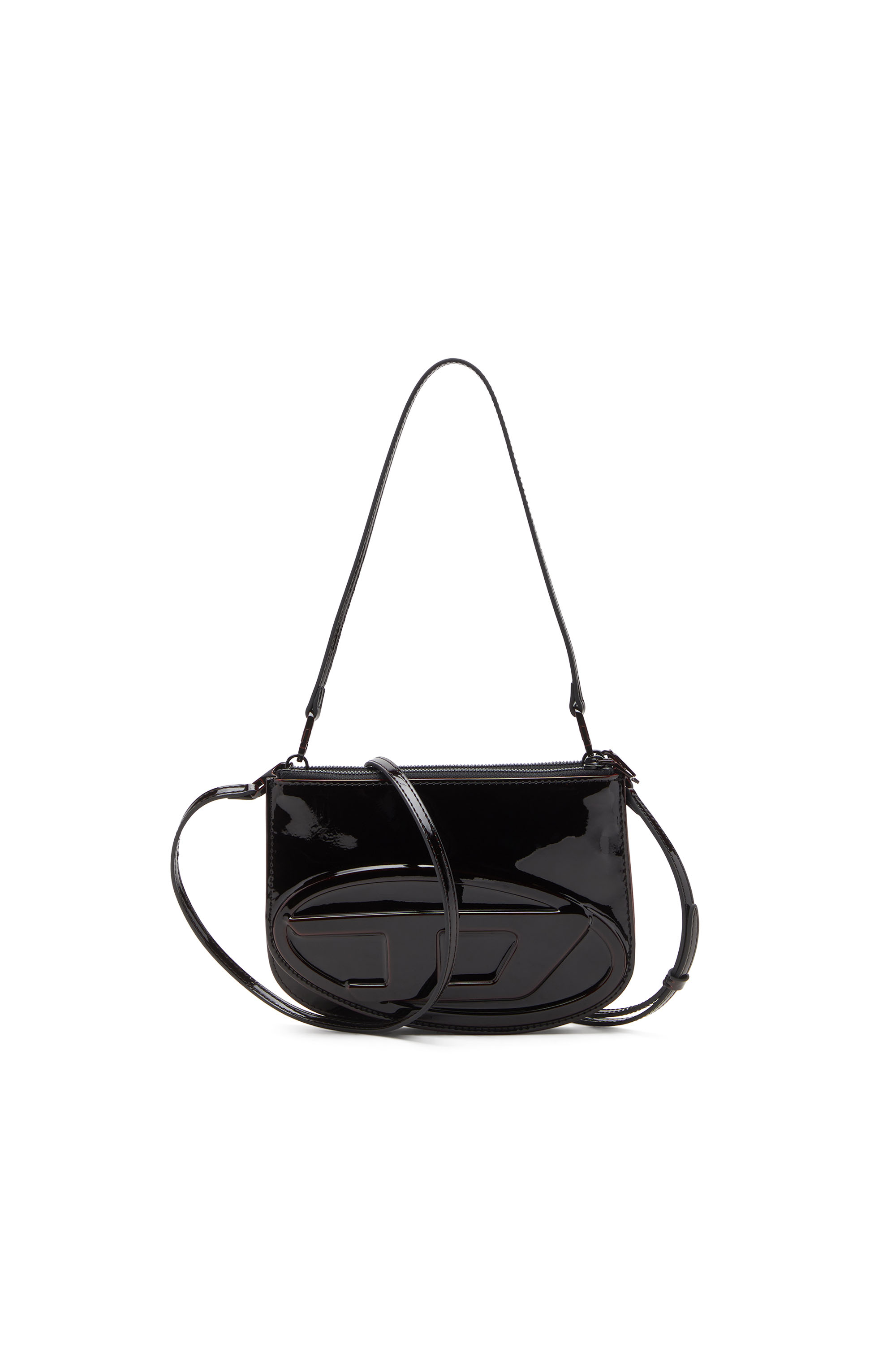 Diesel - 1DR TWIN, Damen 1DR Twin-Doppelbeutel-Schultertasche aus flüssigem PU in Burgunderrot - 1