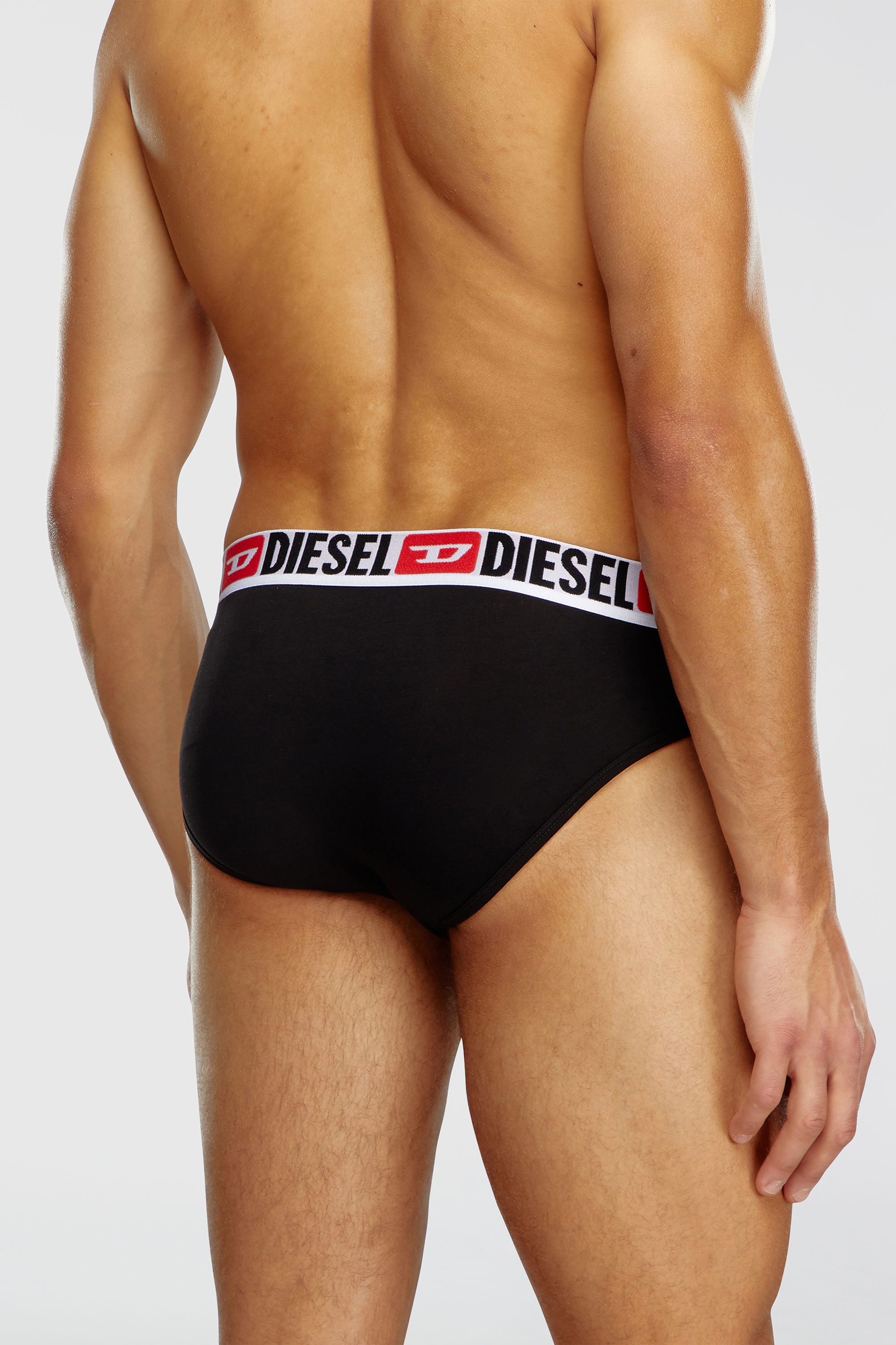 Diesel - UMBR-ANDRETHREEPACK, Lot de trois slips unis Homme in Noir - 4