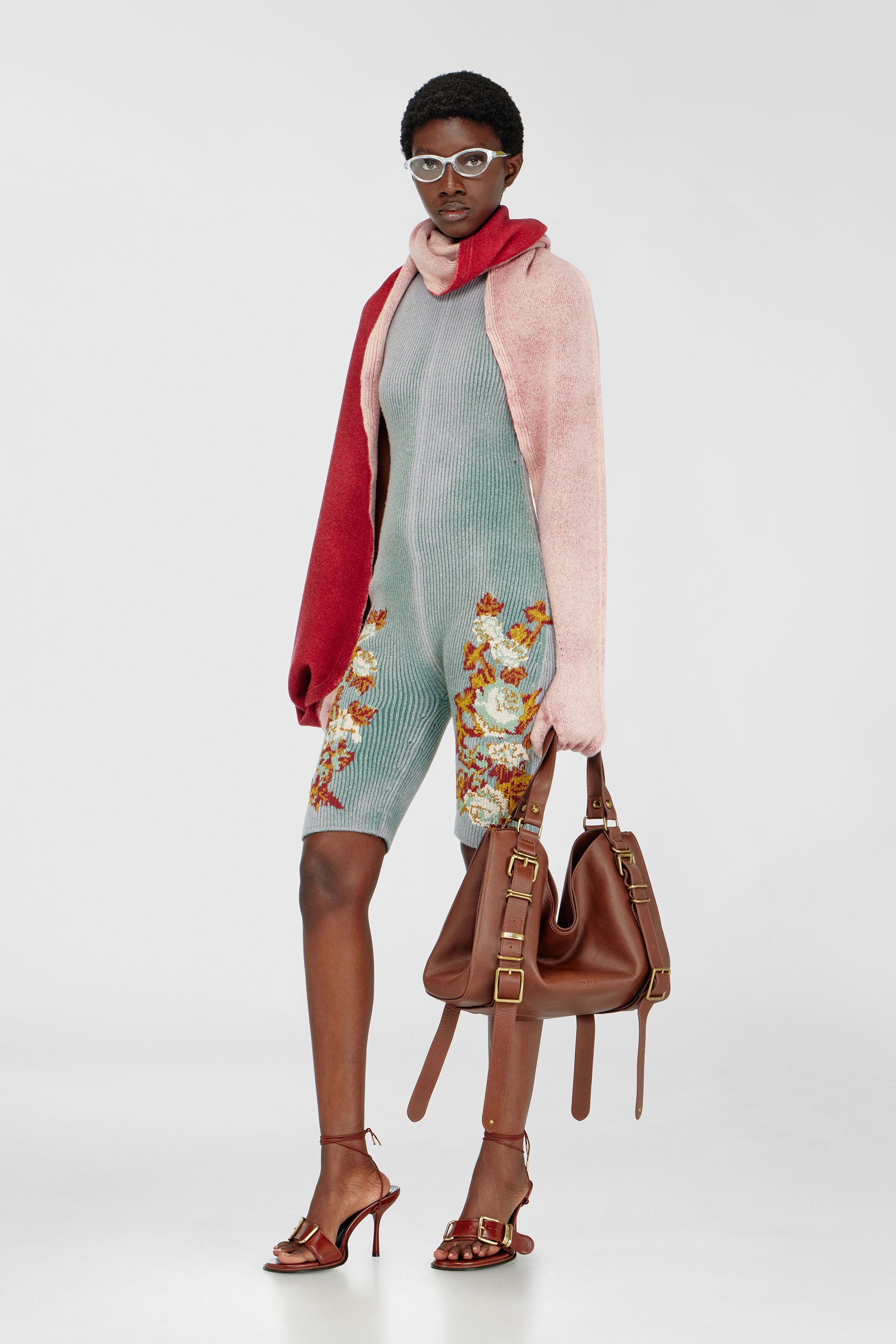 Diesel - M-RAREM, Combinaison en maille &agrave; motif floral Femme in ToBeDefined - 1