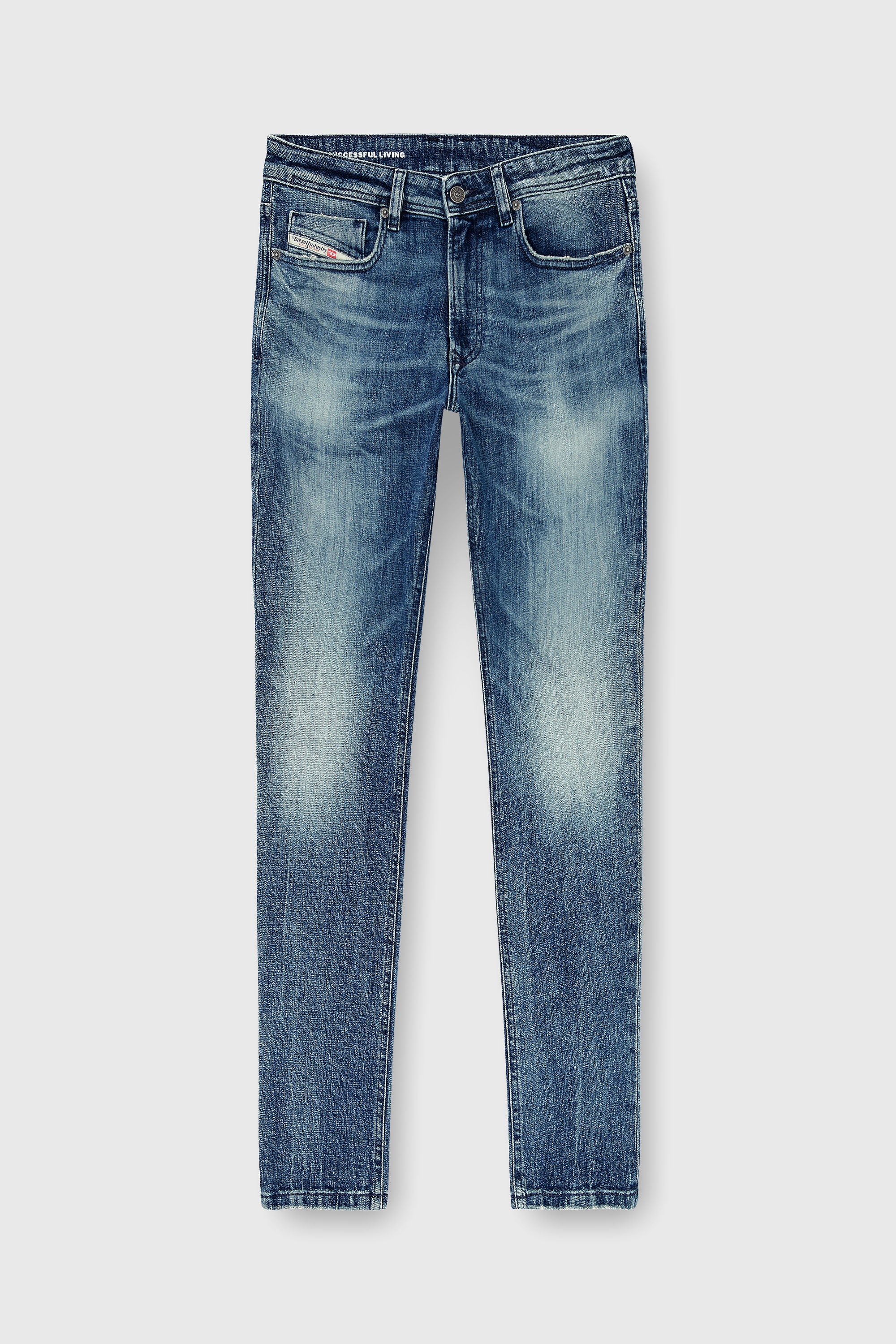 Diesel - Herren Skinny Jeans 1979 Sleenker 0KBBE, Mittelblau - 2