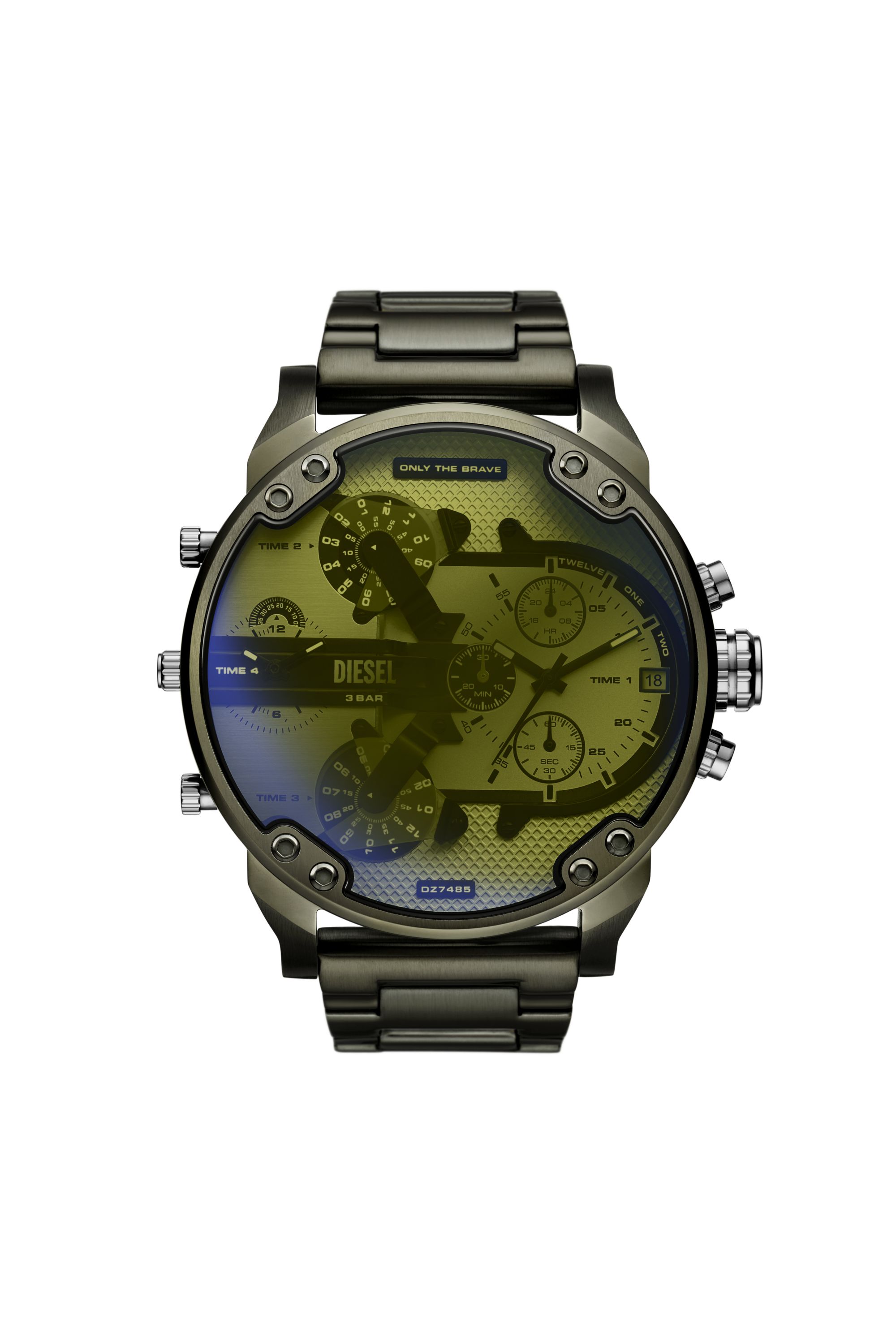 Diesel - DZ7485 WATCH, Montre Mr. Daddy 2.0 en acier inoxydable vert Homme in Vert - 1