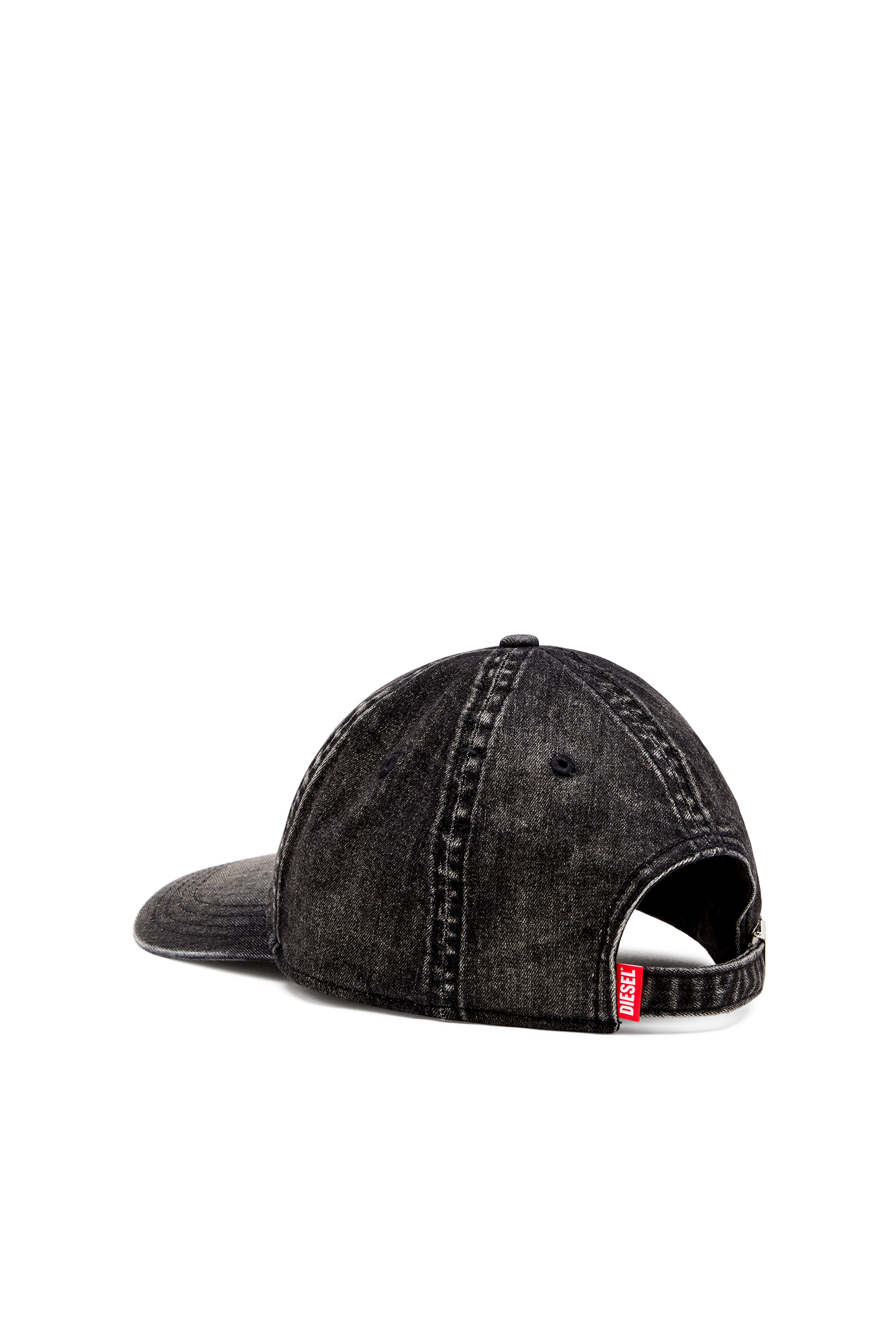 Diesel - C-GABLE-BLACK, Herren Leichtes schwarzes Cap aus Stretch-Denim in Schwarz - 2