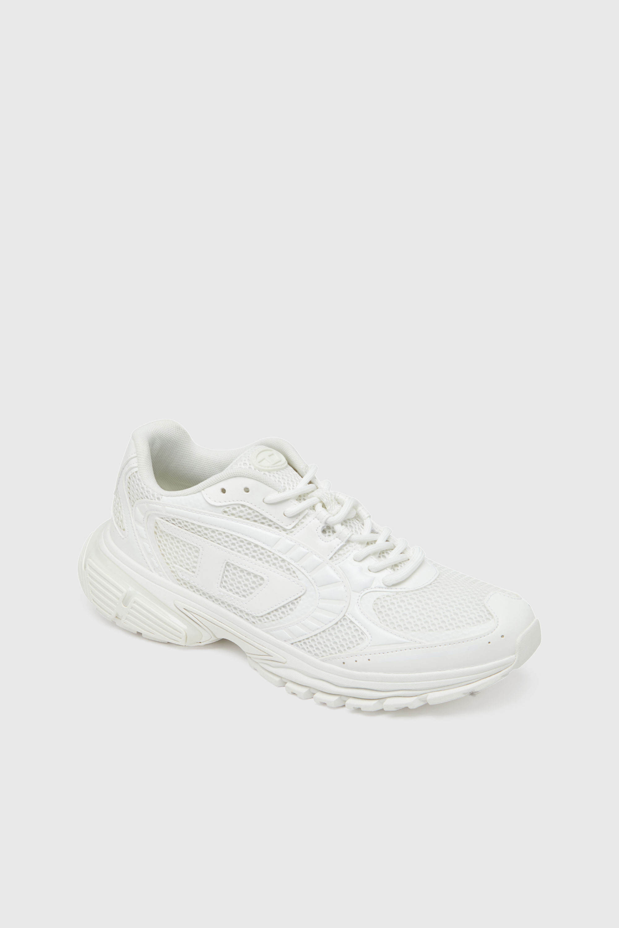 Diesel - S-PRO-V-DENSE LOW, S-Pro-V-Dense-Sneakers en mesh avec logo Oval D Homme in Blanc - 6