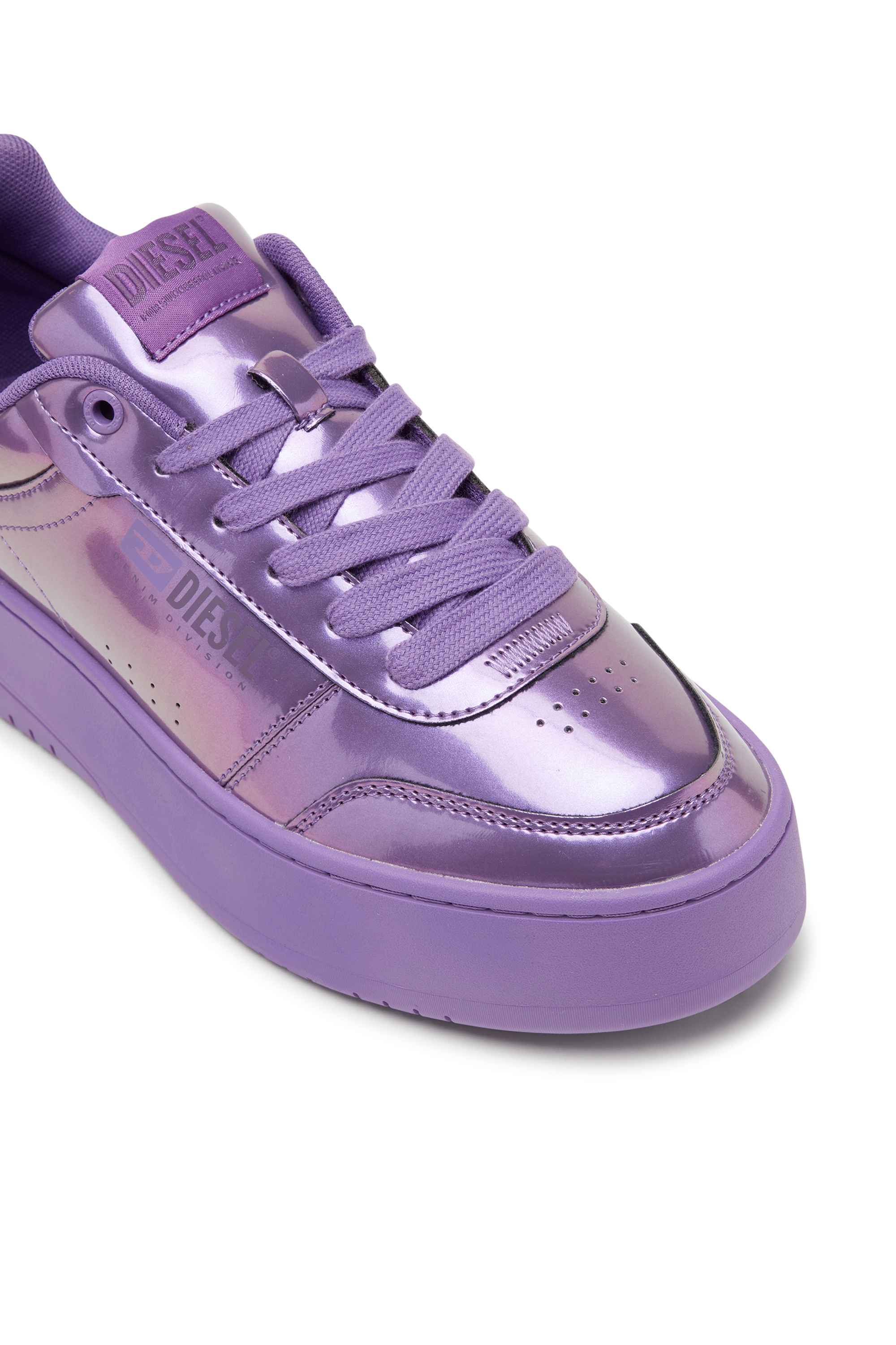 Diesel - S-ATHENE BOLD VTG W, S-Athene-Sneakers compensées effet irisé Femme in Violet - 6