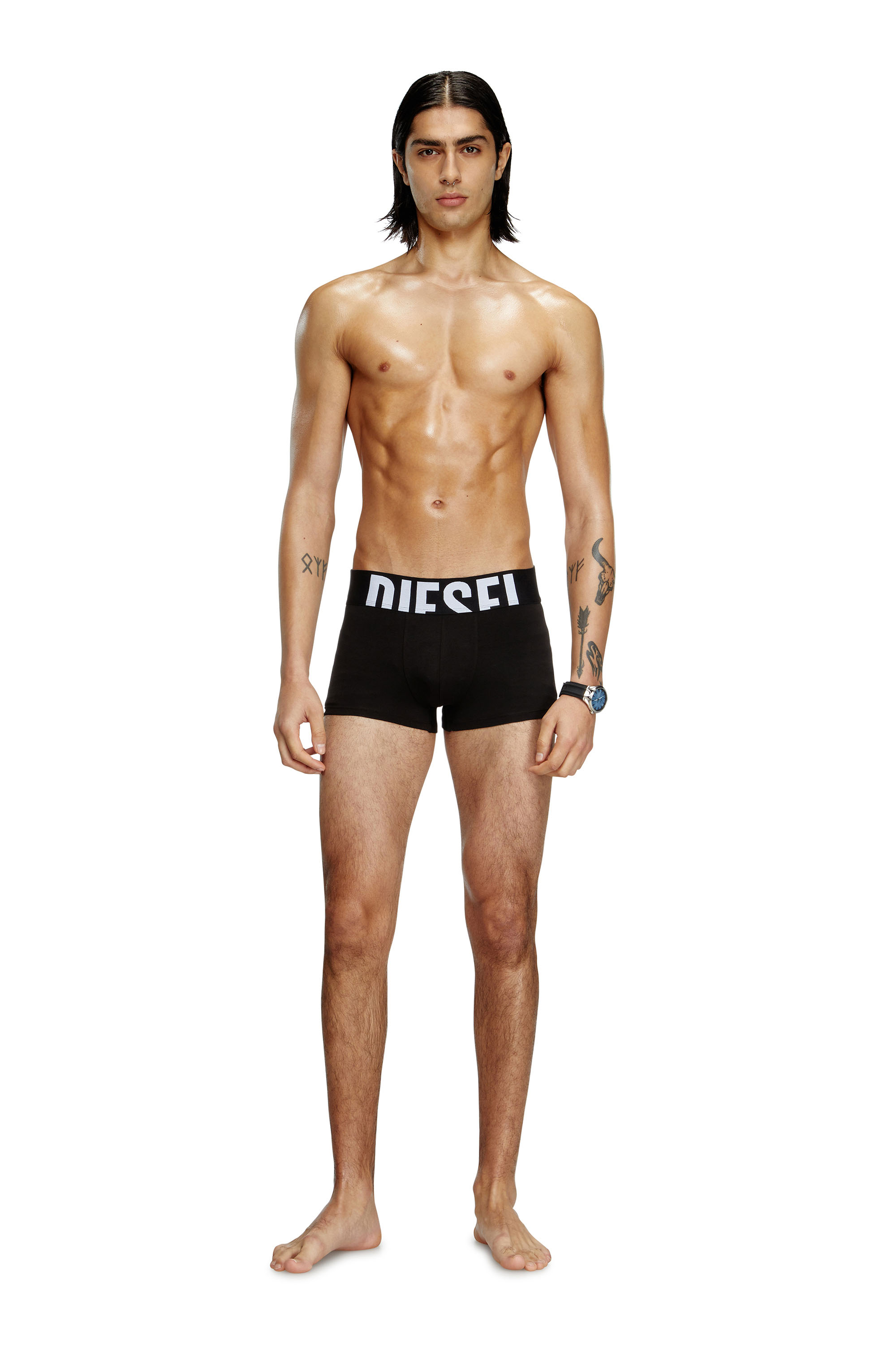 Diesel - UMBX-DAMIENTHREEPACK-5.5EL, Lot de trois boxers en coton stretch Homme in Noir - 3