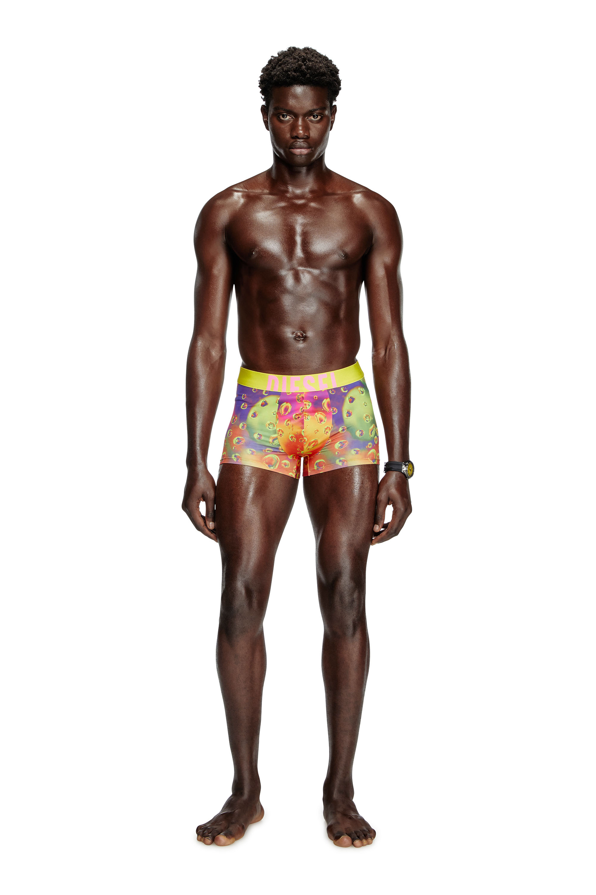 Diesel - DAMIEN-D-POP-40, Boxer avec imprimé Acid Rain Homme in Polychrome - 1