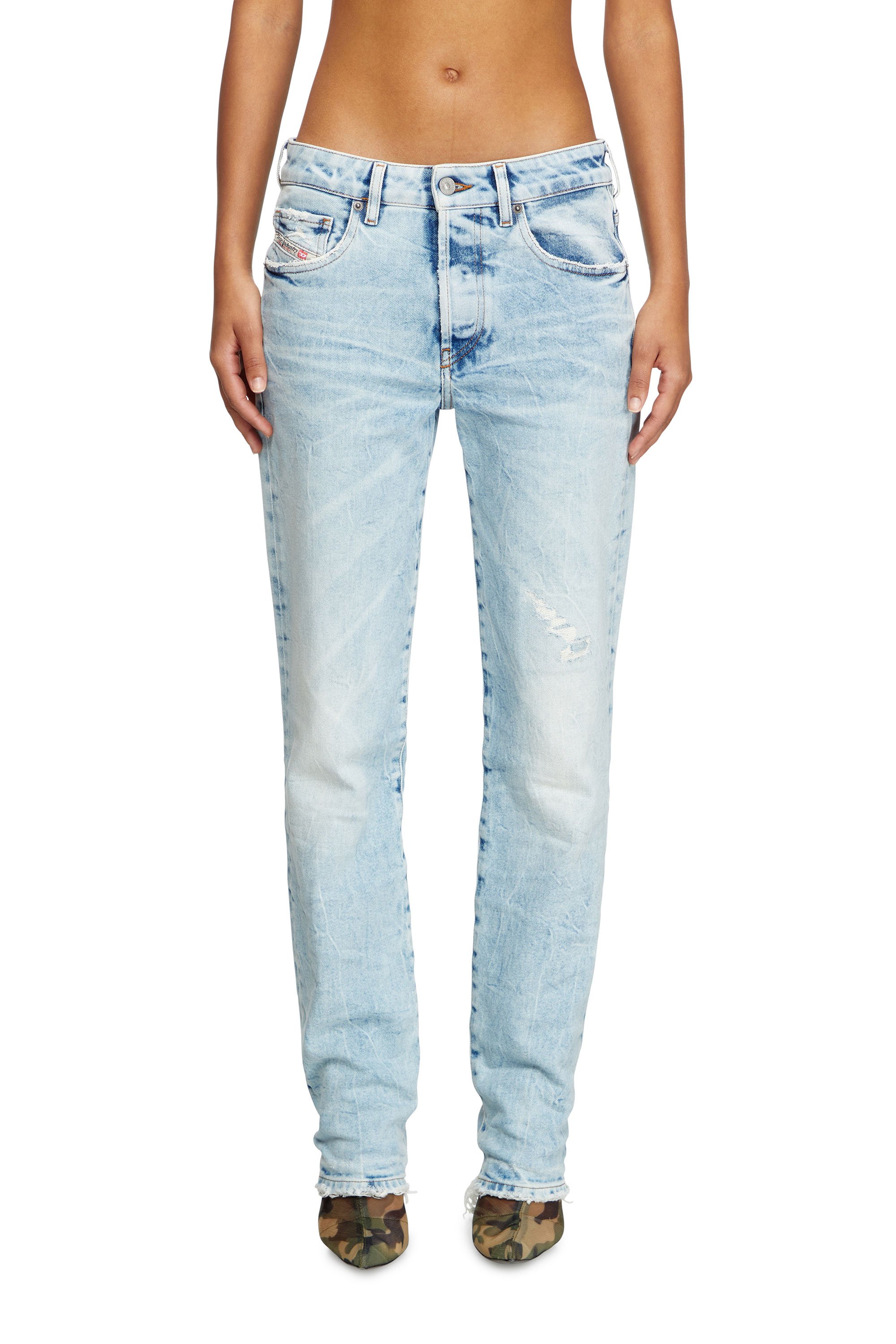 Diesel - Regular Jeans 1989 D-Mine 09L31 Femme, Bleu Clair - Image 1