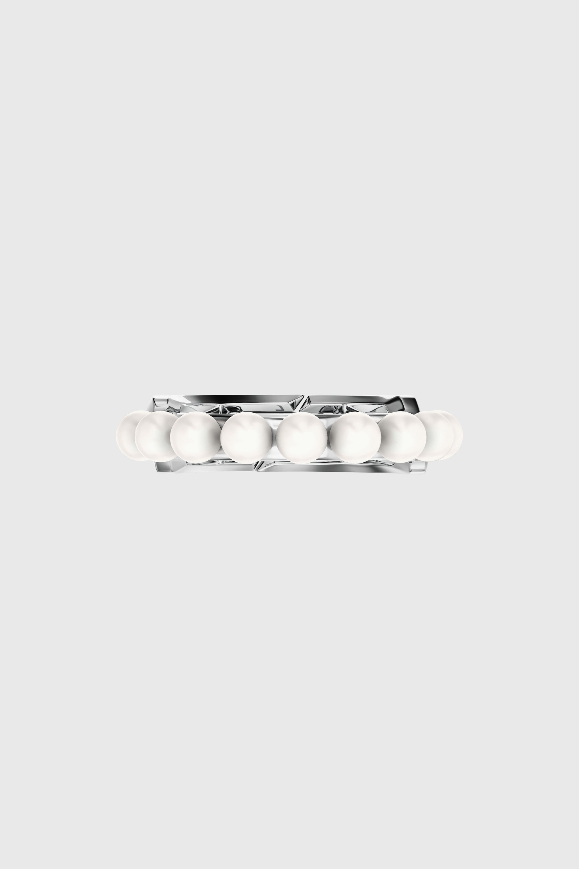 Diesel - DL1370040 STERLING SILVER JEWEL, Bague en argent sterling et perle Mixte in Gris argent&eacute; - 3