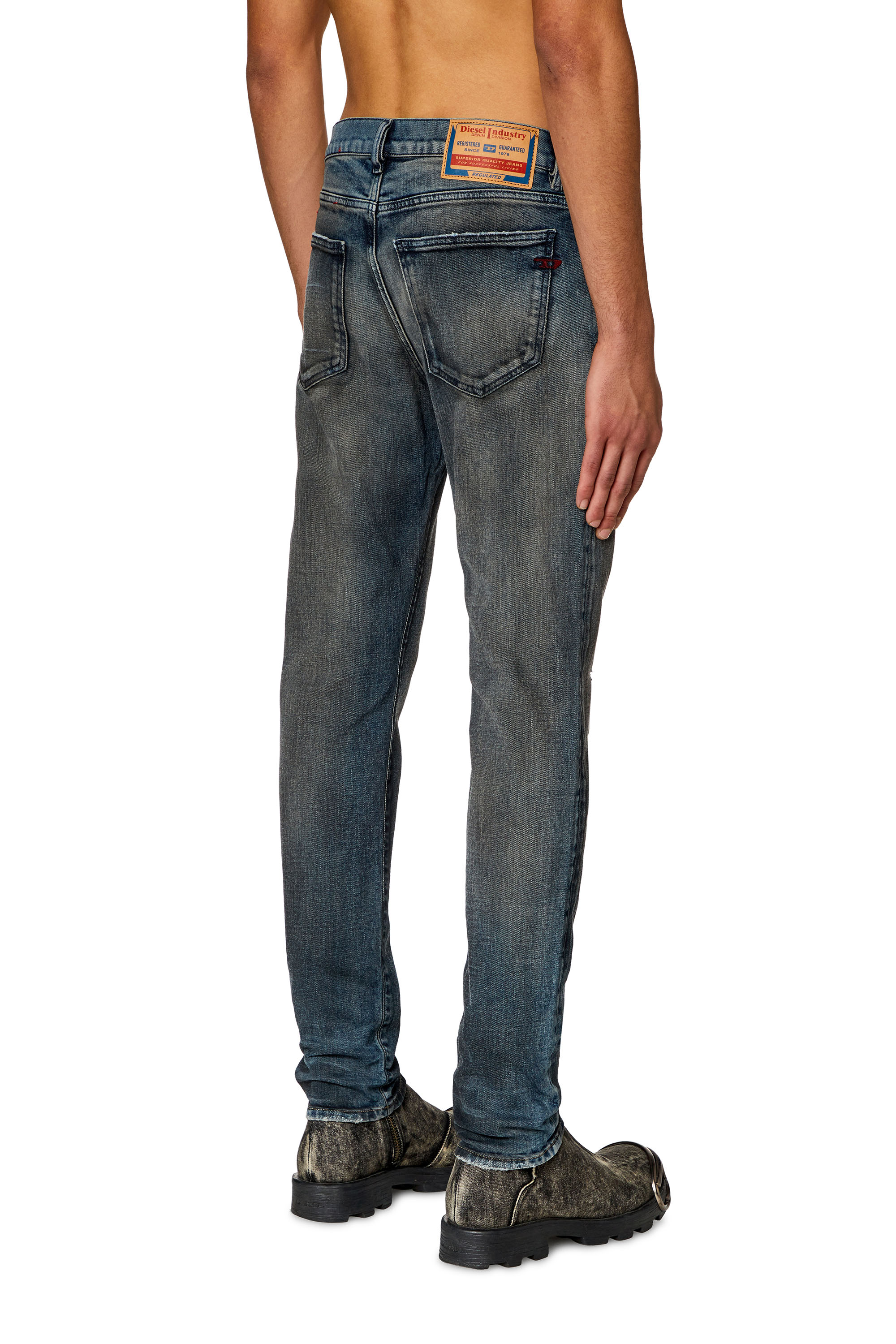 Diesel - Slim Jeans 2019 D-Strukt 09H54, Dunkelblau - Image 3