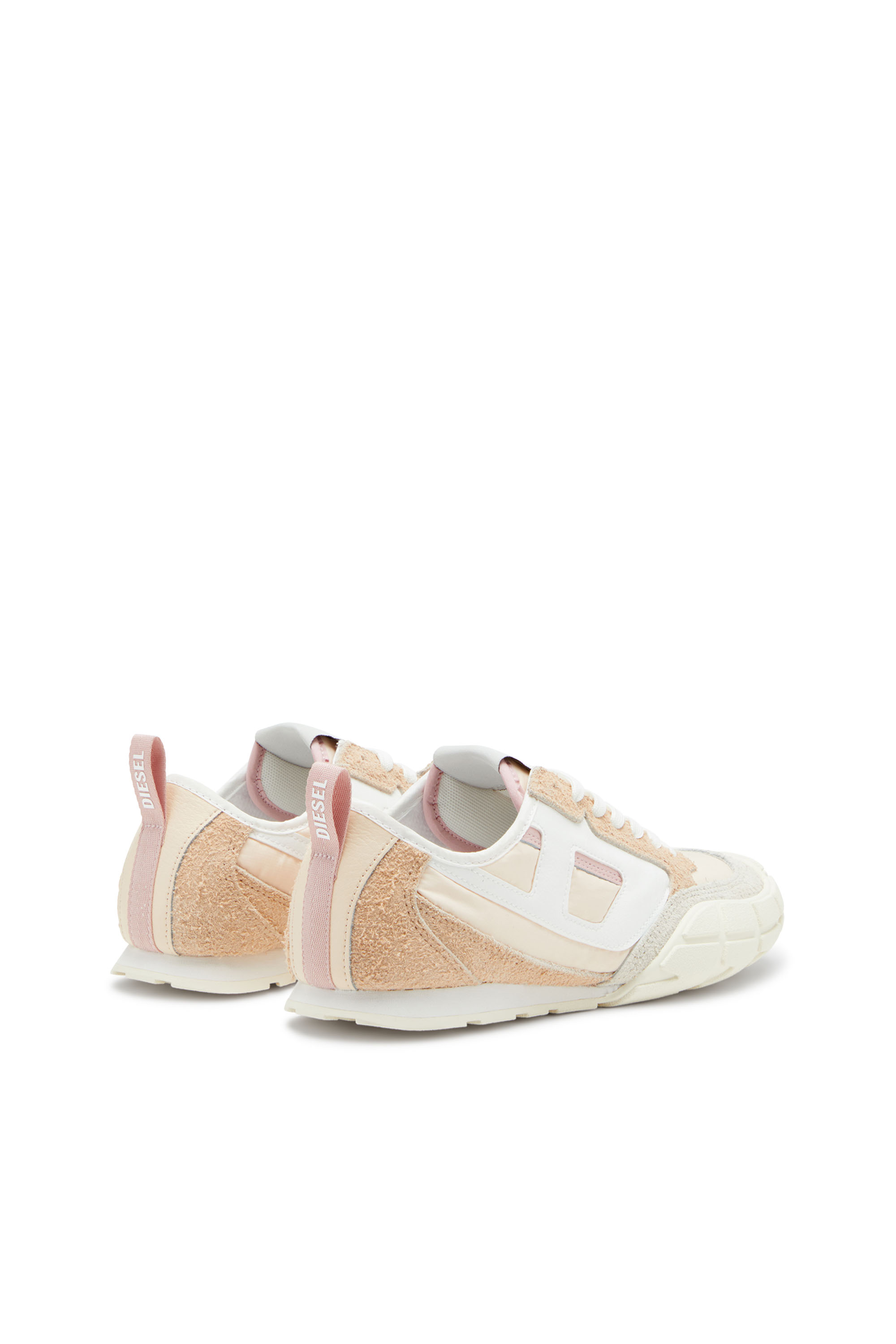 Diesel - S-PAGODHA LOW W, S-Pagodha-Sneaker in pelle, suede e ripstop Donna in Beige - 3
