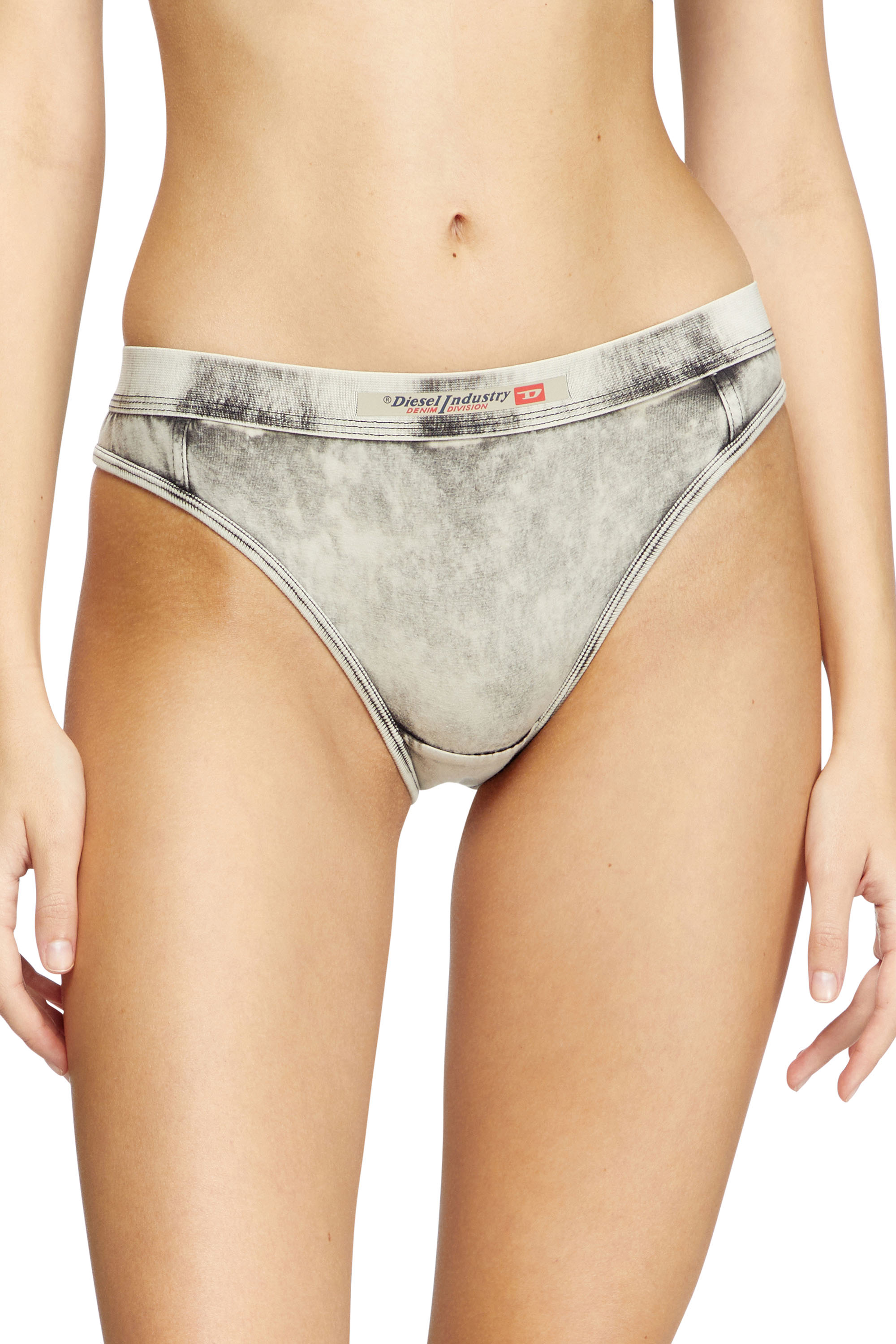 Diesel - CLODIA-DNM, Slips en jersey effet denim Femme in Gris - 2