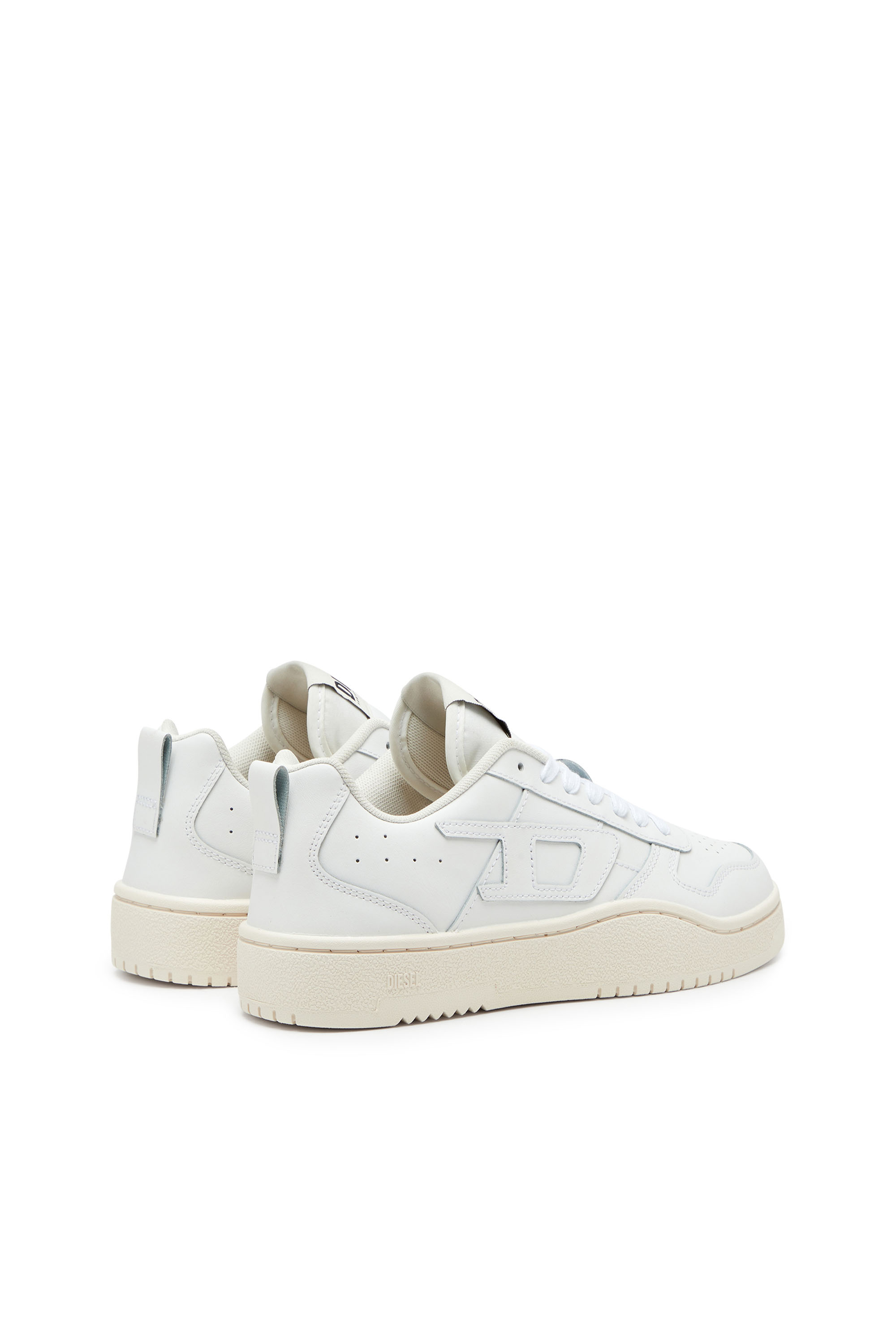 Diesel - S-UKIYO V2 LOW, S-Ukiyo Low-Sneakers basses en cuir et nylon Homme in Blanc - 3
