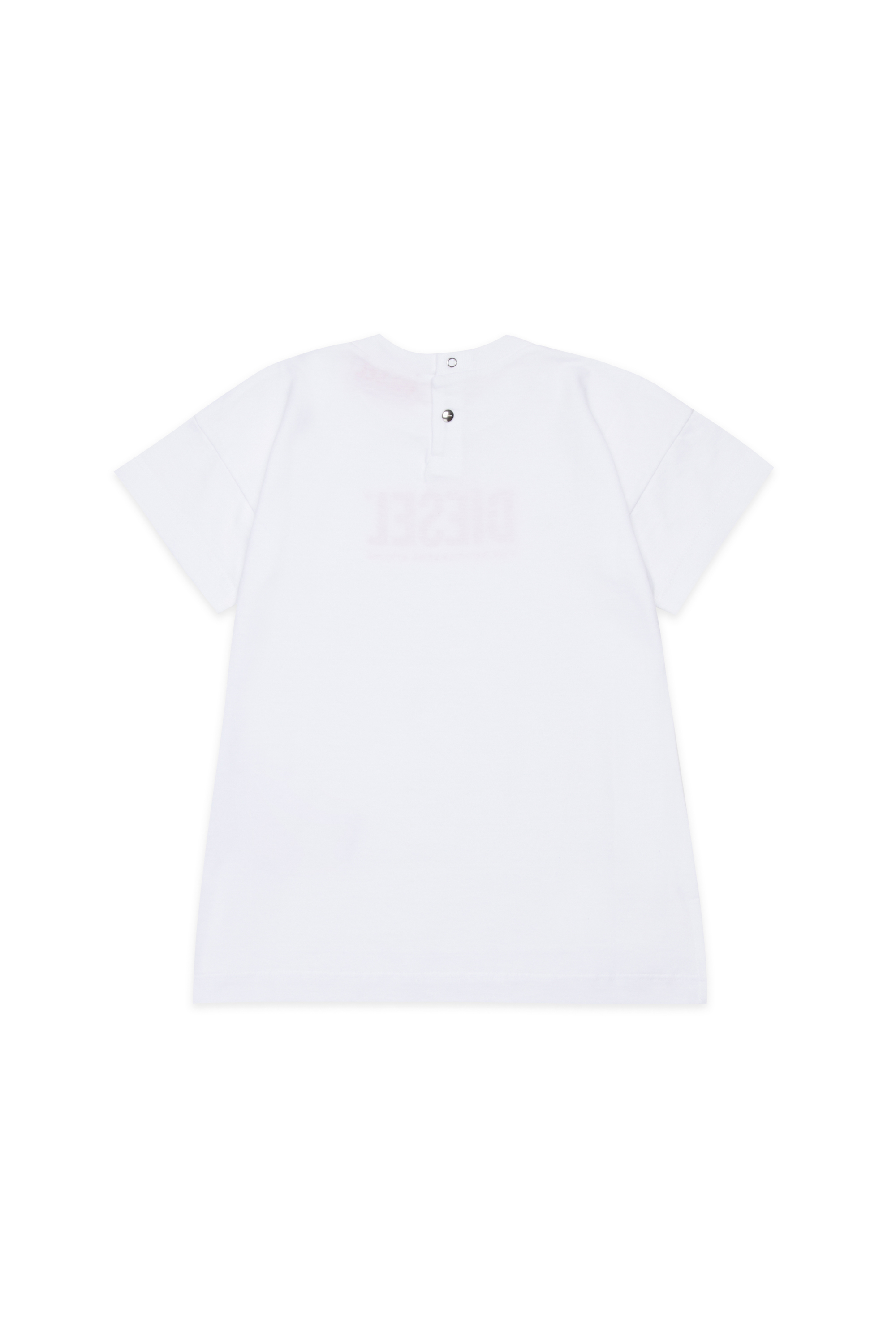 Diesel - MCUZIB, T-shirt en coton avec imprim&eacute; logo Femme in Blanc - 2