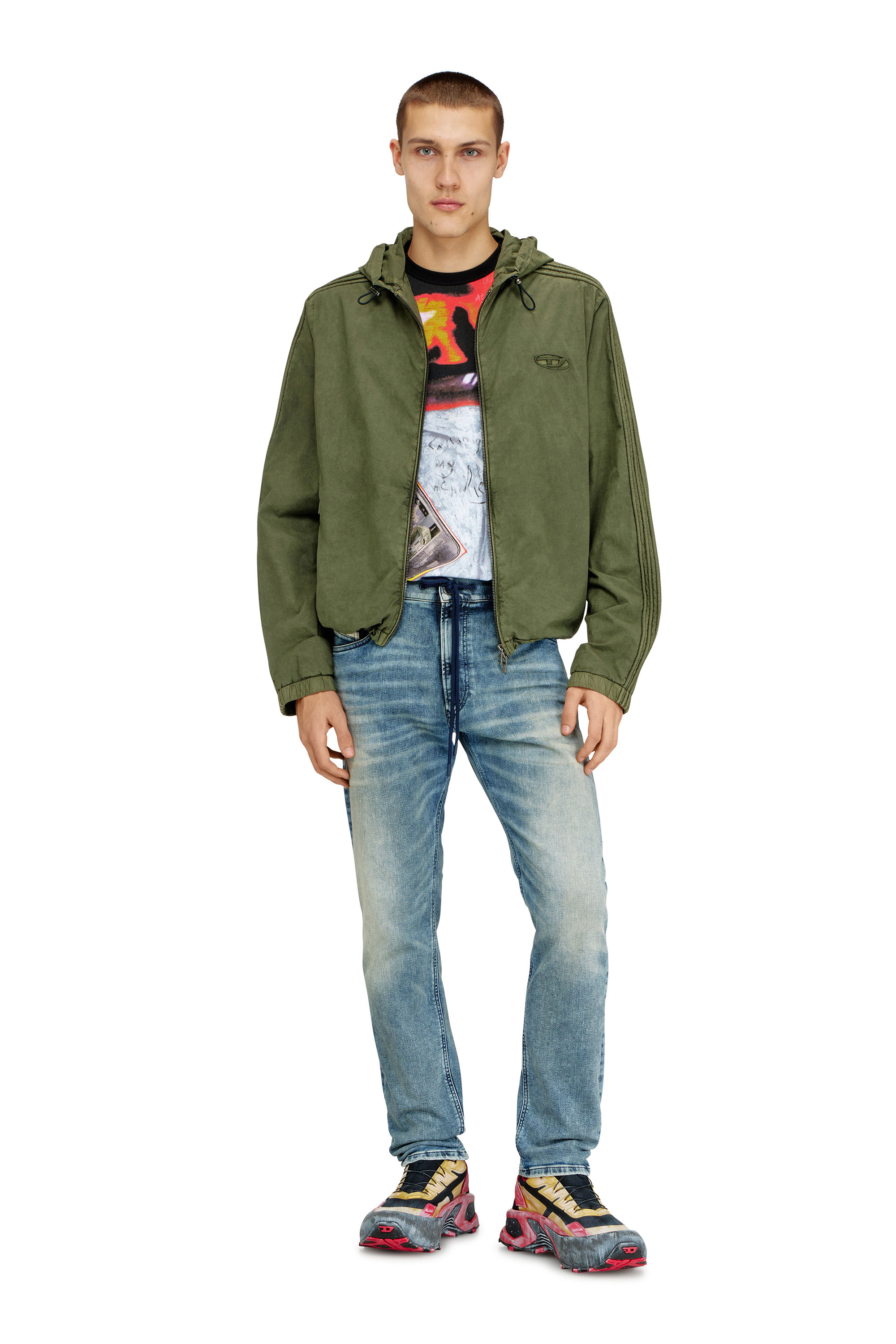 Diesel - Regular 2032 D-Krooley Joggjeans&reg; 09N63 Uomo, Blu Chiaro - Image 2