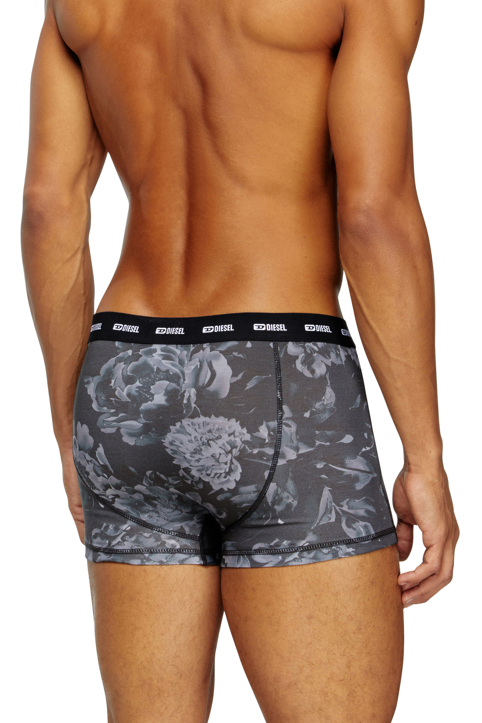 Diesel - DAMIEN-UTLT, Boxer avec imprimé à fleurs Homme in Gris - 3
