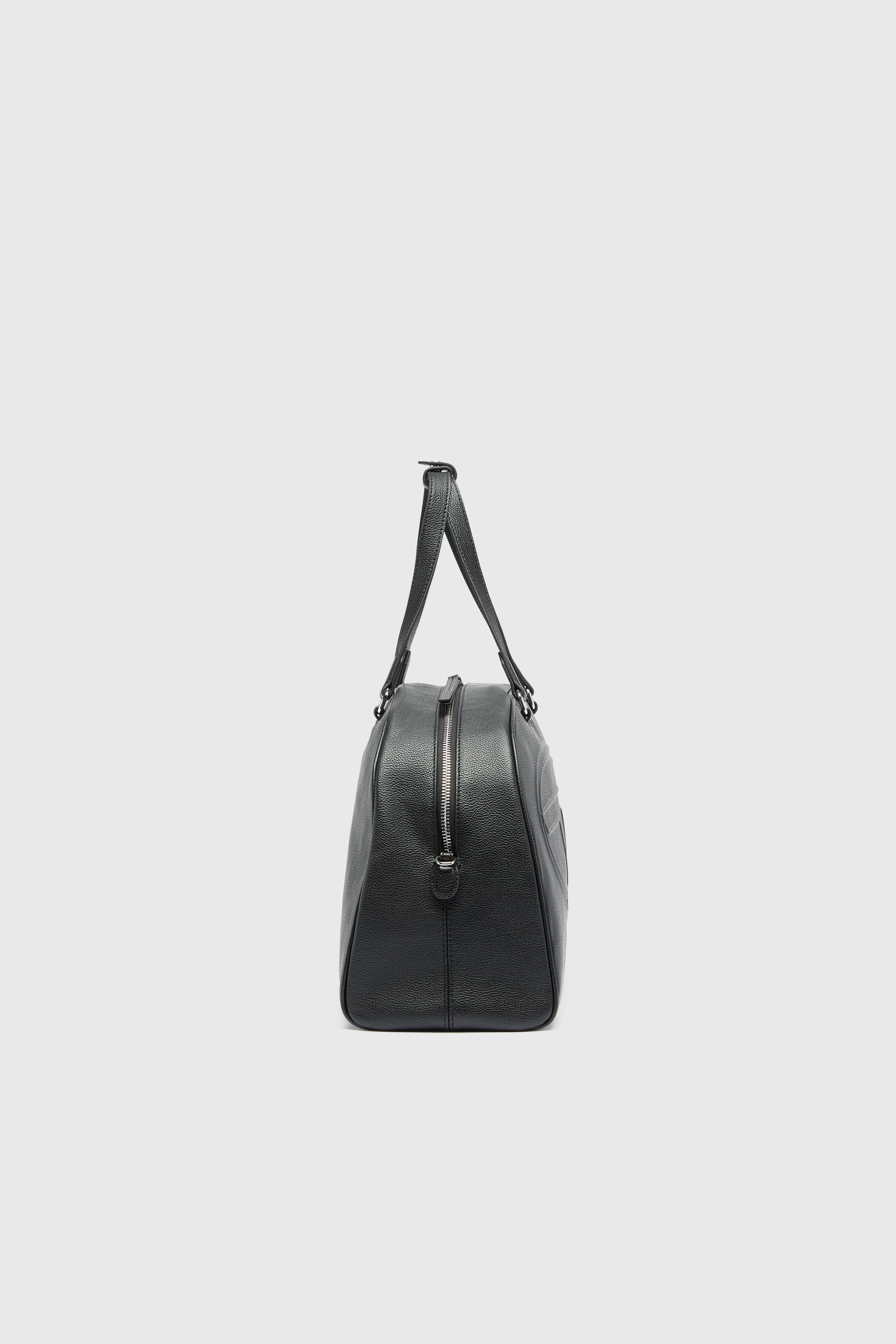Diesel - 1DR DOME DUFFLE, 1DR Dome - Borsa da viaggio in pelle con Logo Oval D Unisex in Nero - 4