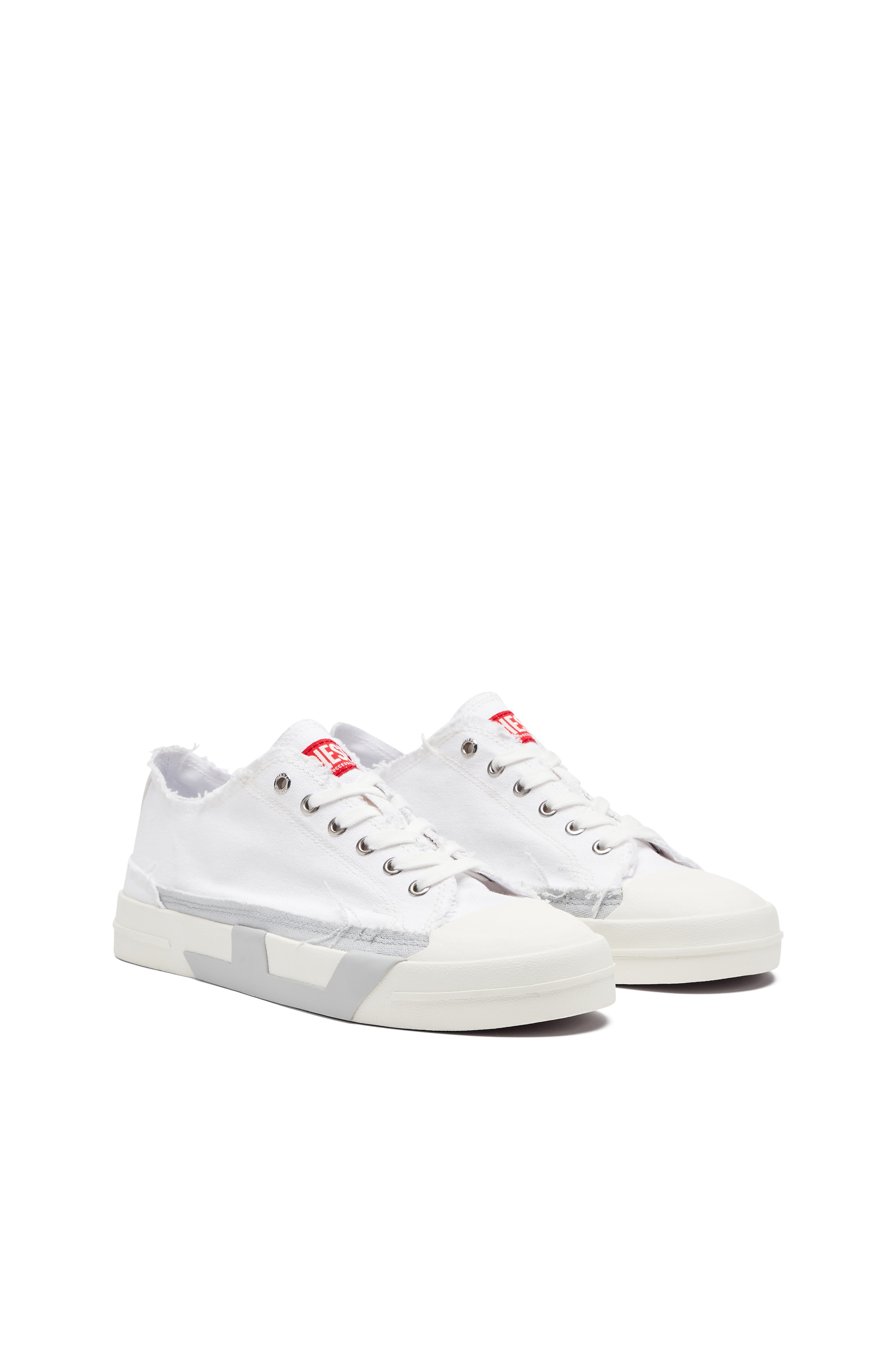 Diesel - S-D-VERSE LOW W, S-D-Verse-Baskets en toile effilochée Femme in Polychrome - 2