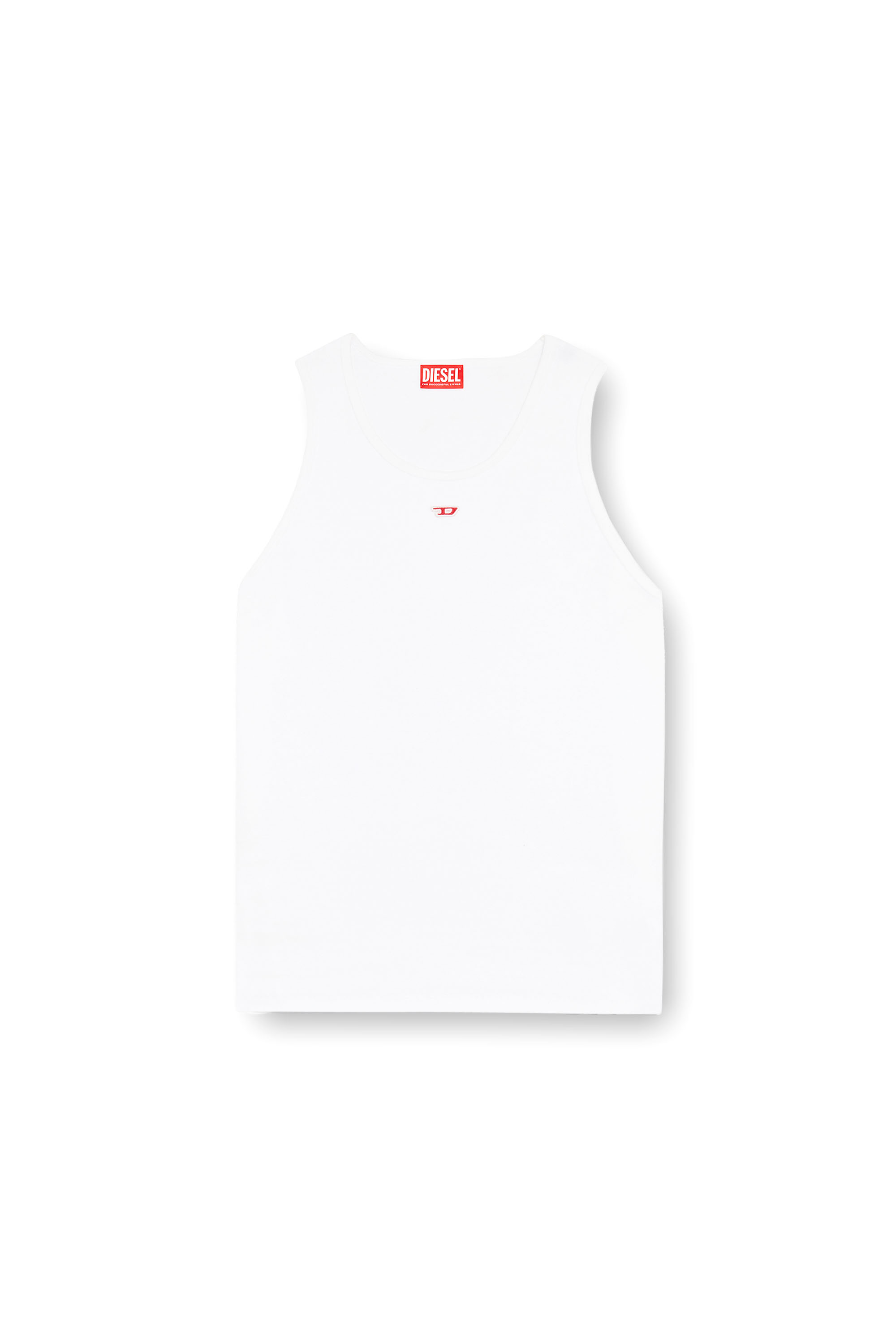 Diesel - T-LIFTY-D, Canotta con mini logo D applicato Uomo in Bianco - 3