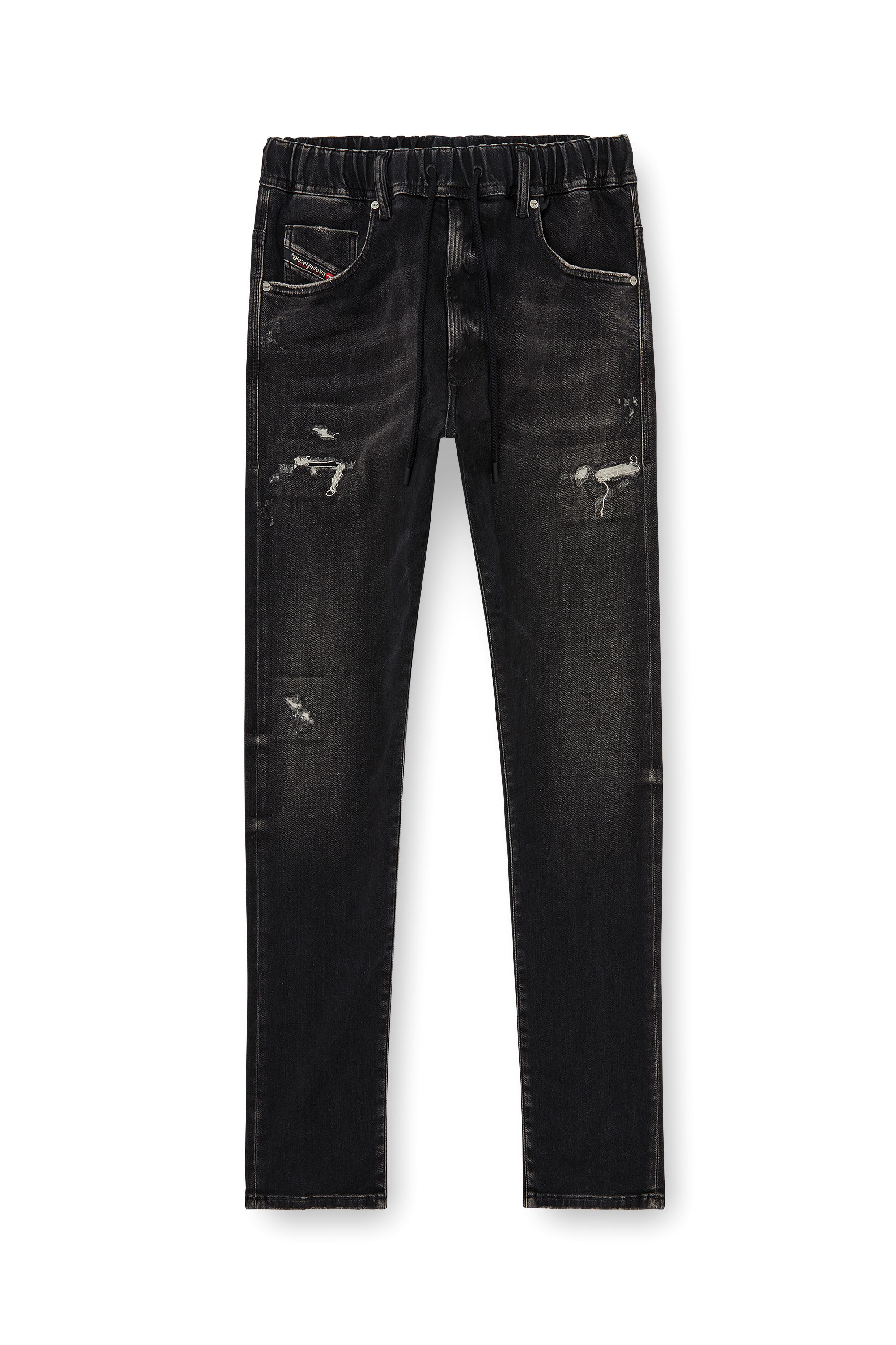 Diesel - Regular 2030 D-Krooley Joggjeans&reg; 09Q22 Homme, Noir/Gris fonc&eacute; - Image 4