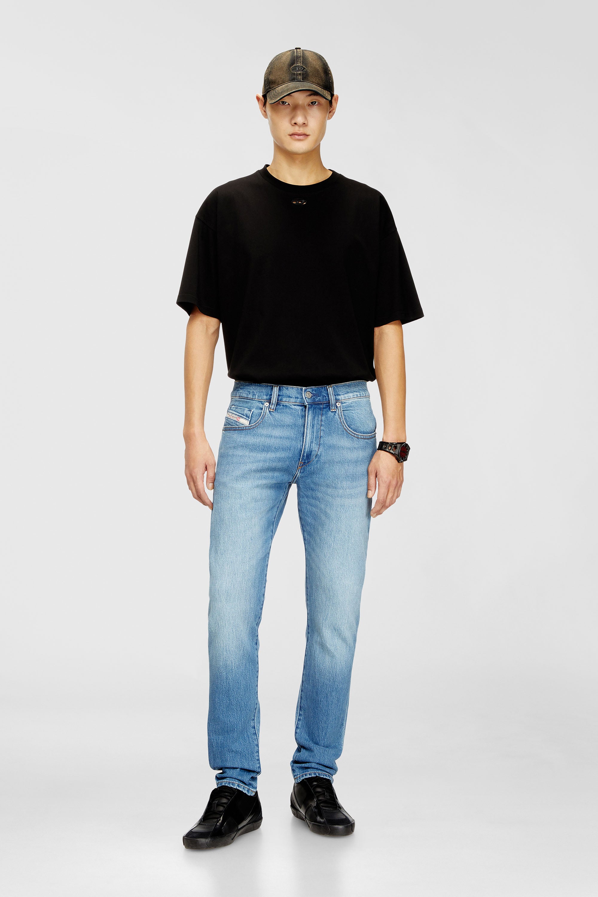 Diesel - Herren Slim Jeans 2019 D-Strukt 0ADBK, Hellblau - 2