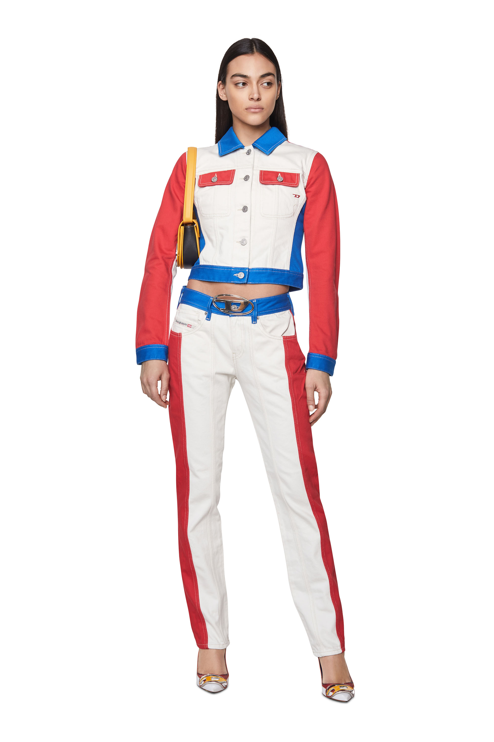 Diesel - 1DR, Damen 1DR - 1DR - Ikonische Schultertasche aus Nappa-Leder in Gelb - 1