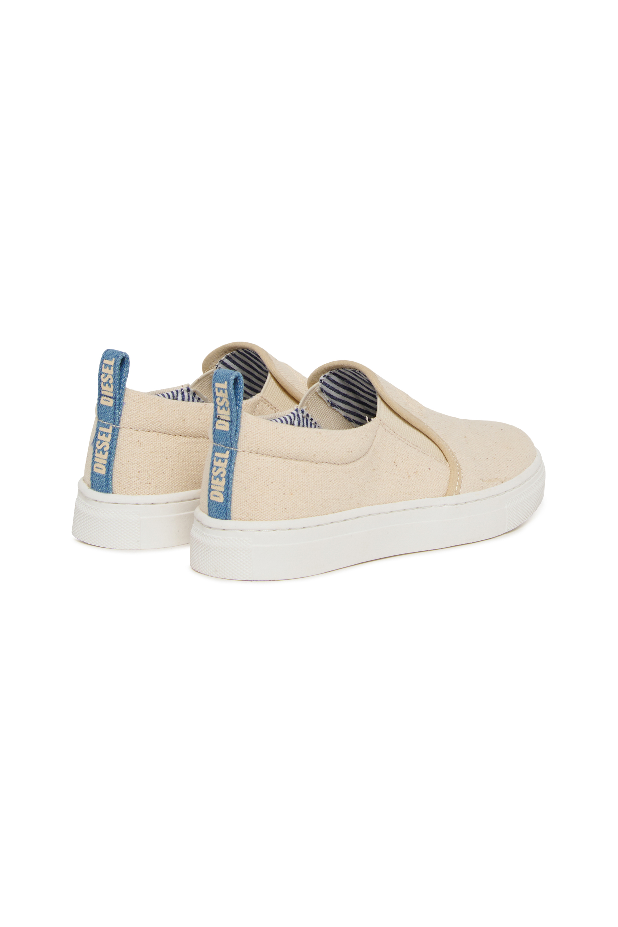 Diesel - S-SLIPGAB, S-SLIPGAB-Baskets &agrave; enfiler en coton Mixte in Beige - 3