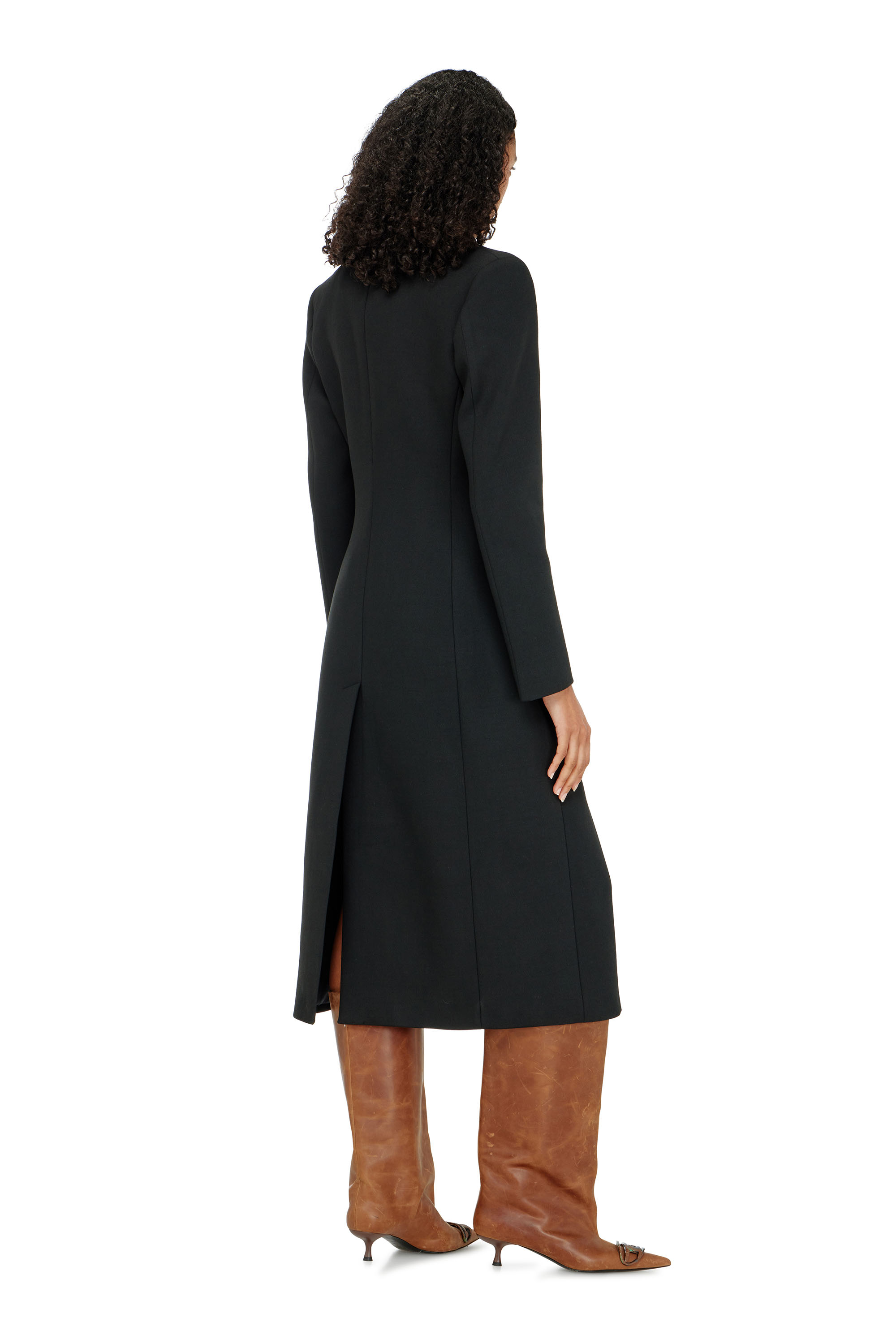Diesel - G-ALLAN, Long manteau sablier Femme in Noir - 4