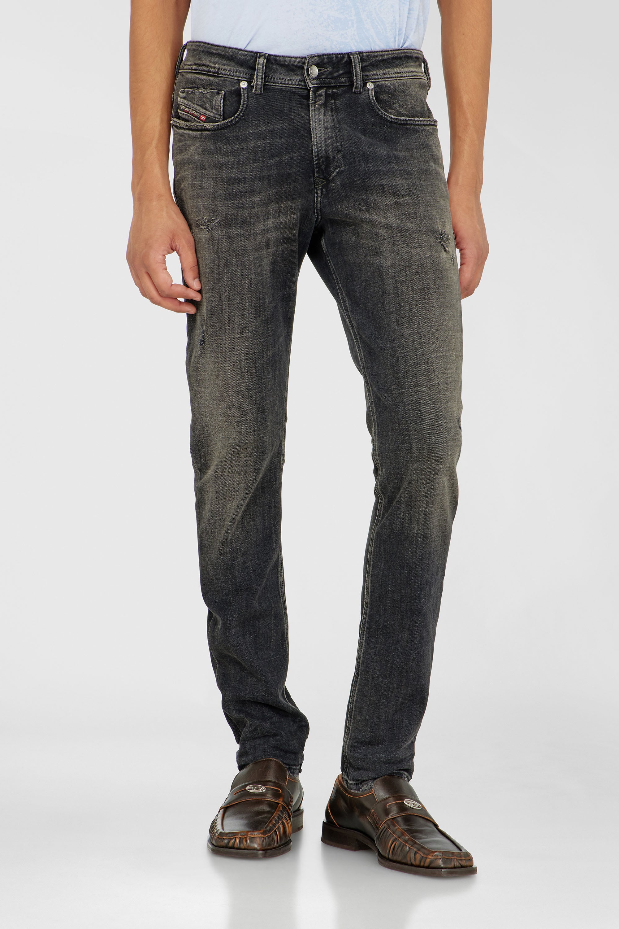 Diesel - Herren Skinny Jeans 1979 Sleenker 09P77, Schwarz/Dunkelgrau - 1
