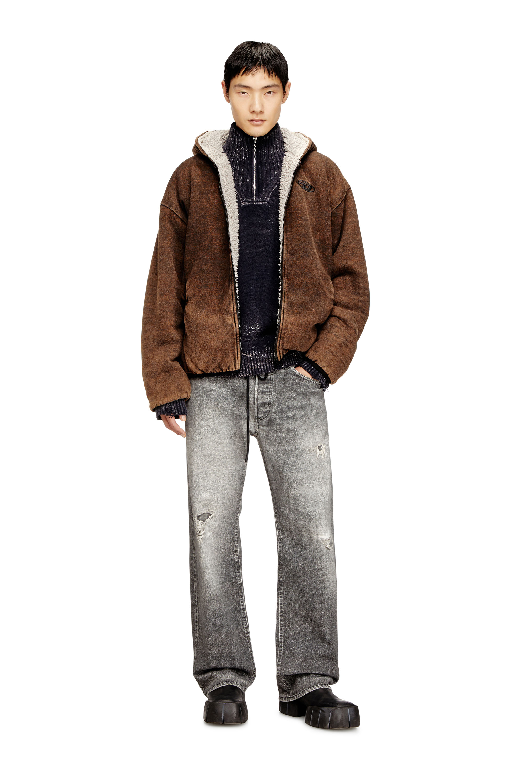 Diesel - S-BRYAN, Veste zippée à capuche réversible Homme in ToBeDefined - 2