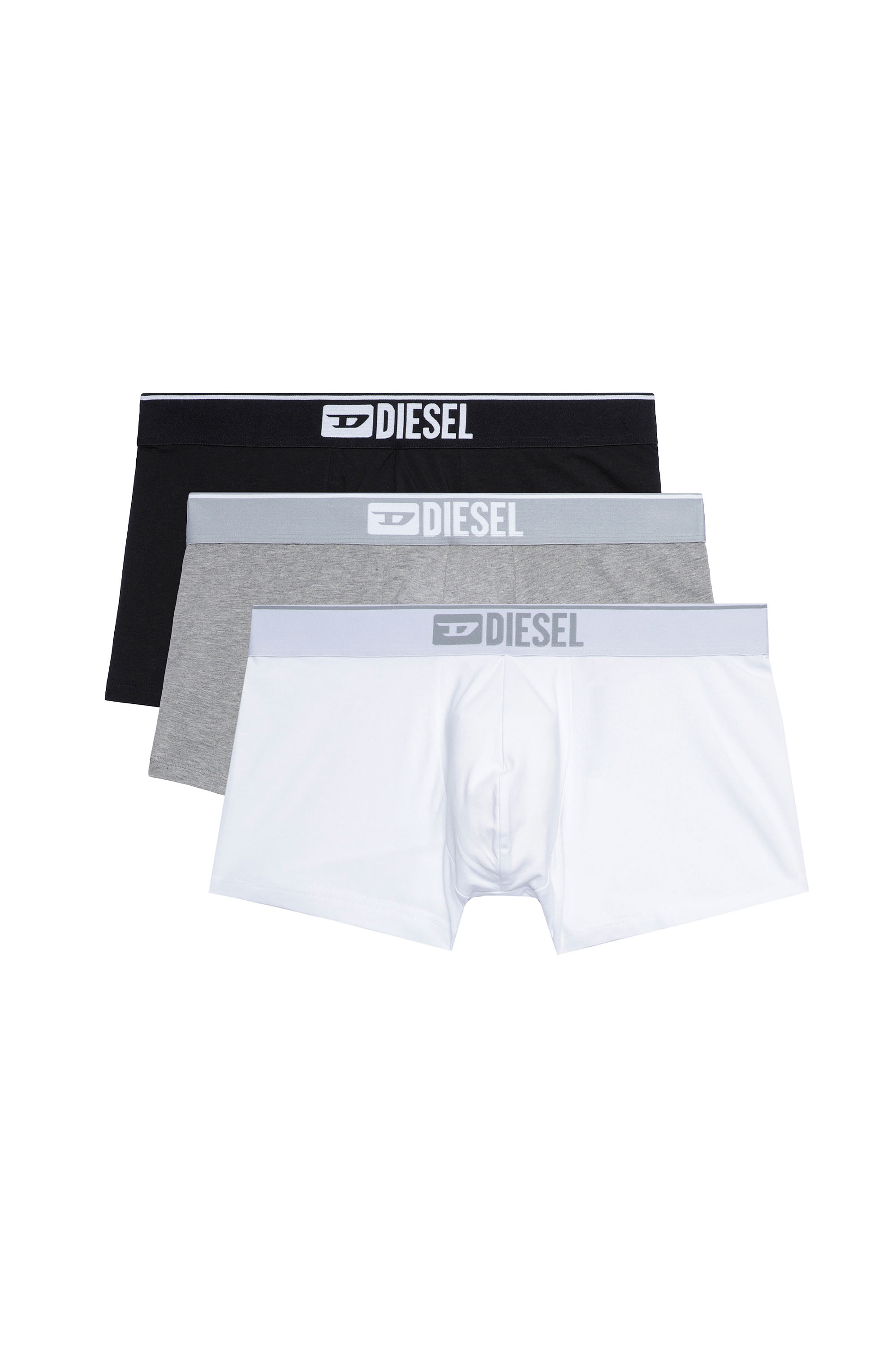 Diesel - UMBX-DAMIENTHREEPACK, Herren Einfarbige Retropants im Dreierpack in Weiss/Grau - 2