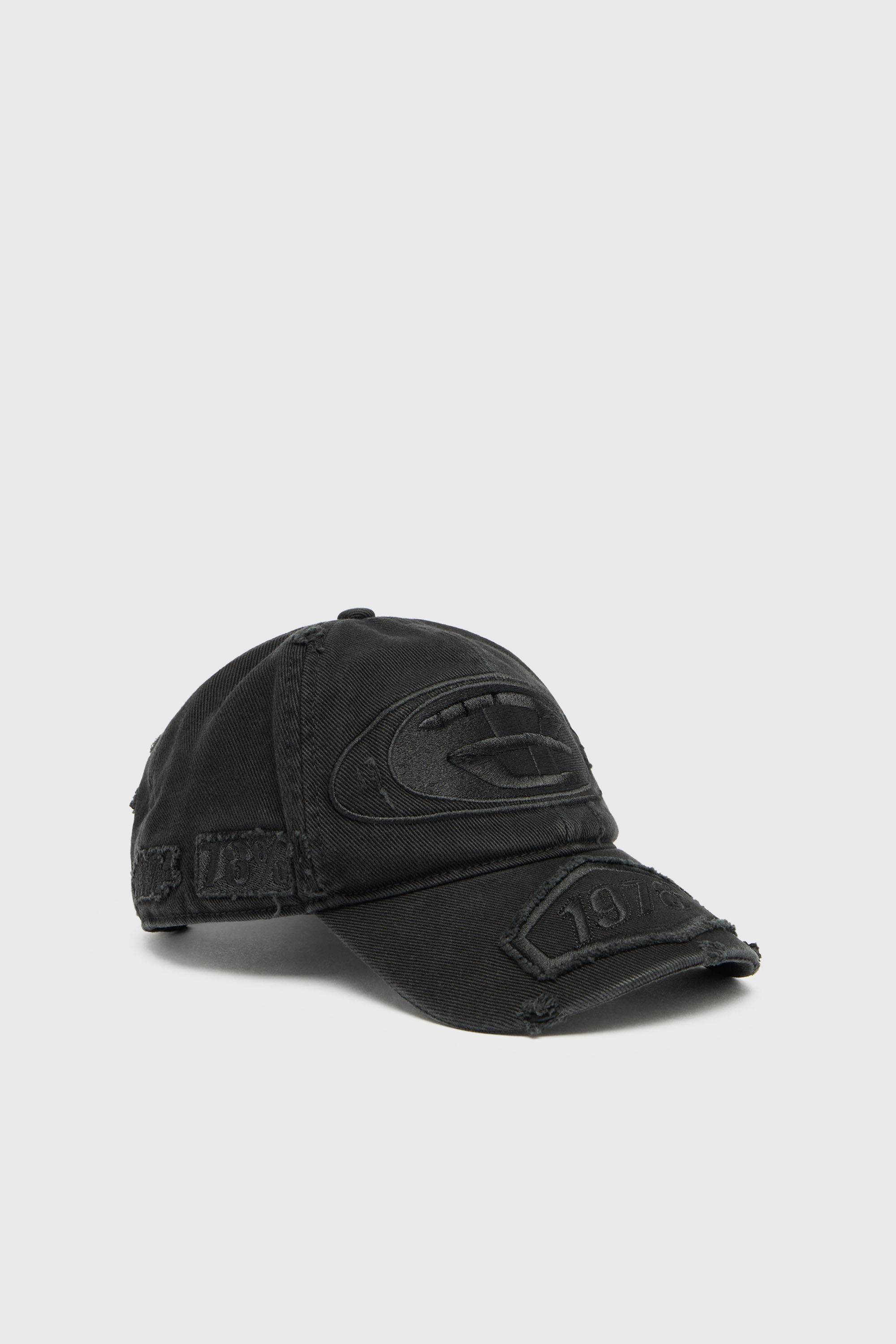 Diesel - C-BRAFF, Unisex Basecap mit Strick-Aufn&auml;hern in null - 1