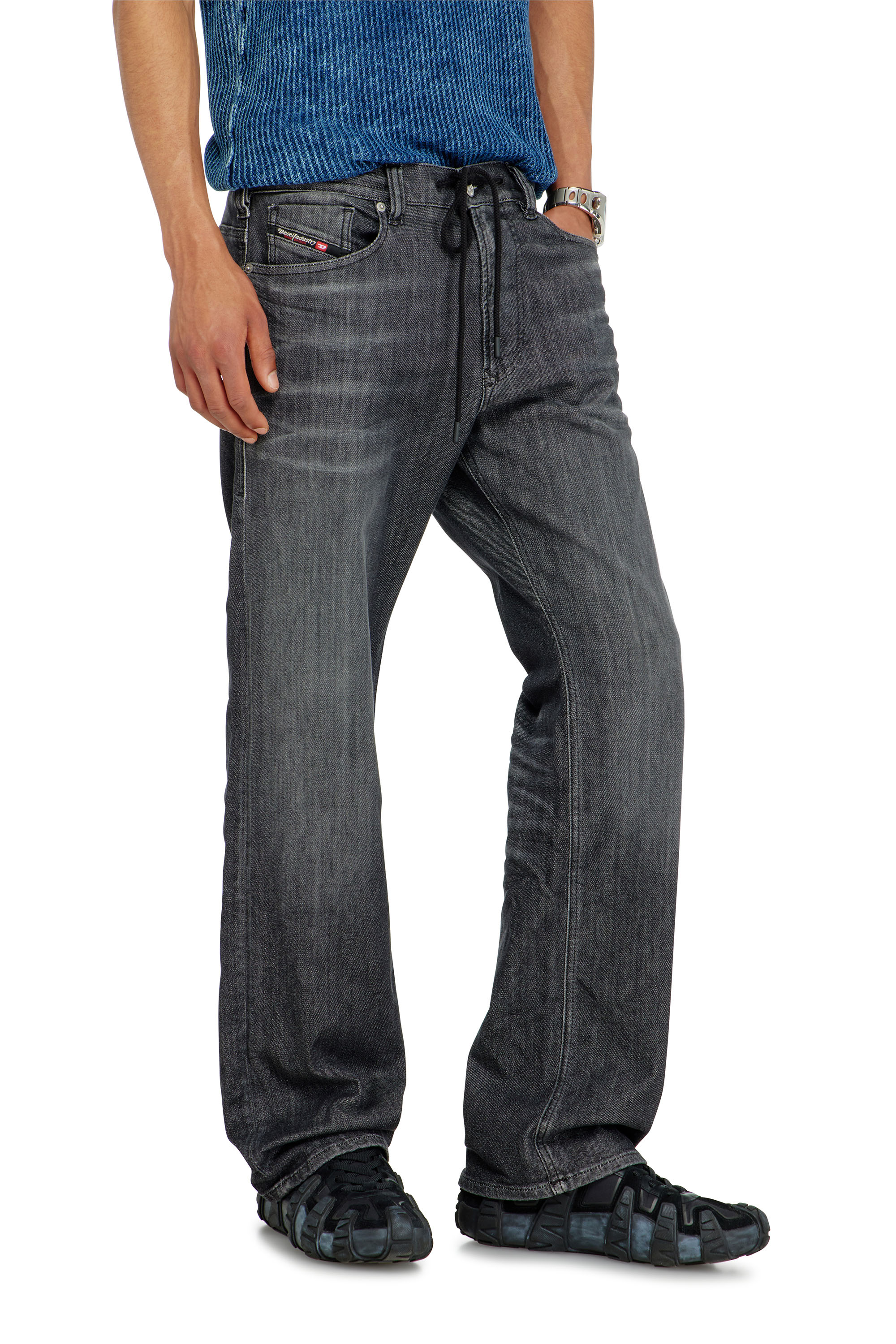 Diesel - Herren Relaxed 2080 D-Reel Joggjeans&reg; 09M66, Schwarz/Dunkelgrau - 4