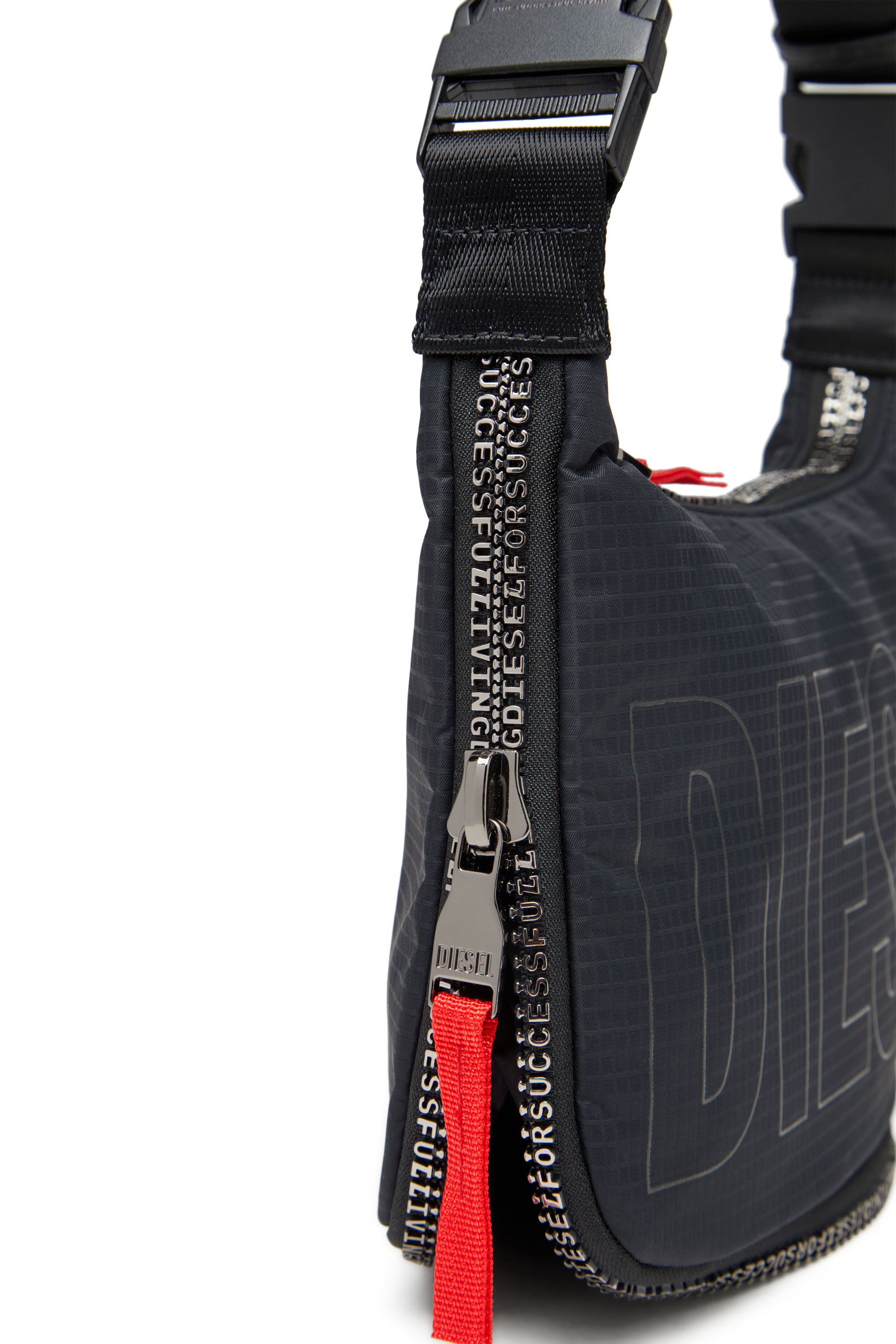 Diesel - ZIP-D CROSSBODY BAG X, Unisex Zip-D X-Erweiterbare Utility-Schultertasche in Schwarz - 5