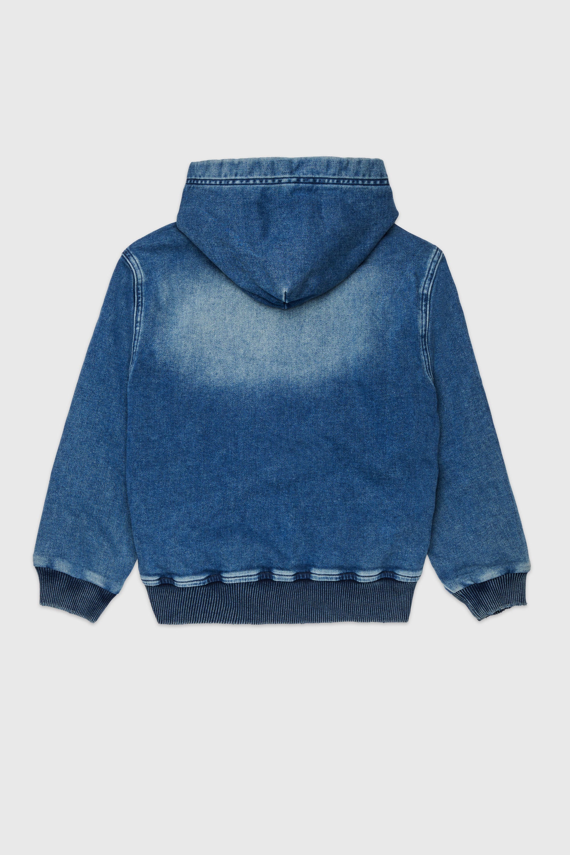 Diesel - STIMM-OVER JJJ, Sweat &agrave; capuche zipp&eacute; en JoggJeans Homme in Bleu - 2