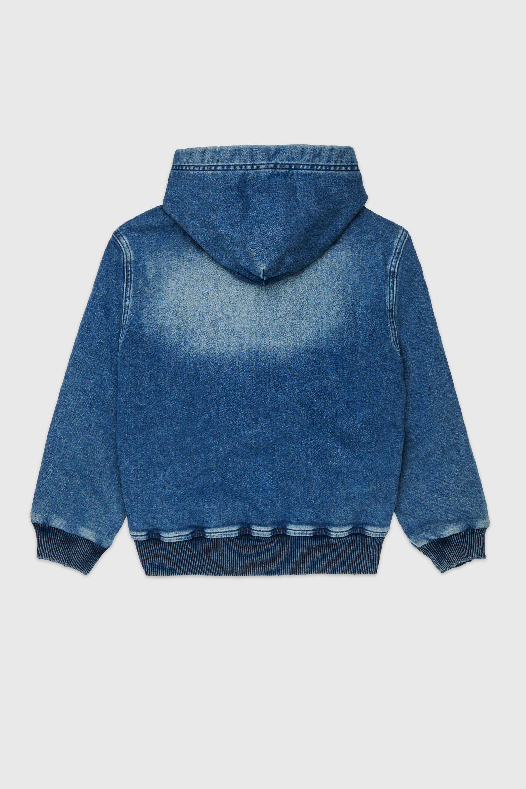 Diesel - STIMM-OVER JJJ, Sweat &agrave; capuche zipp&eacute; en JoggJeans Homme in Bleu - 2