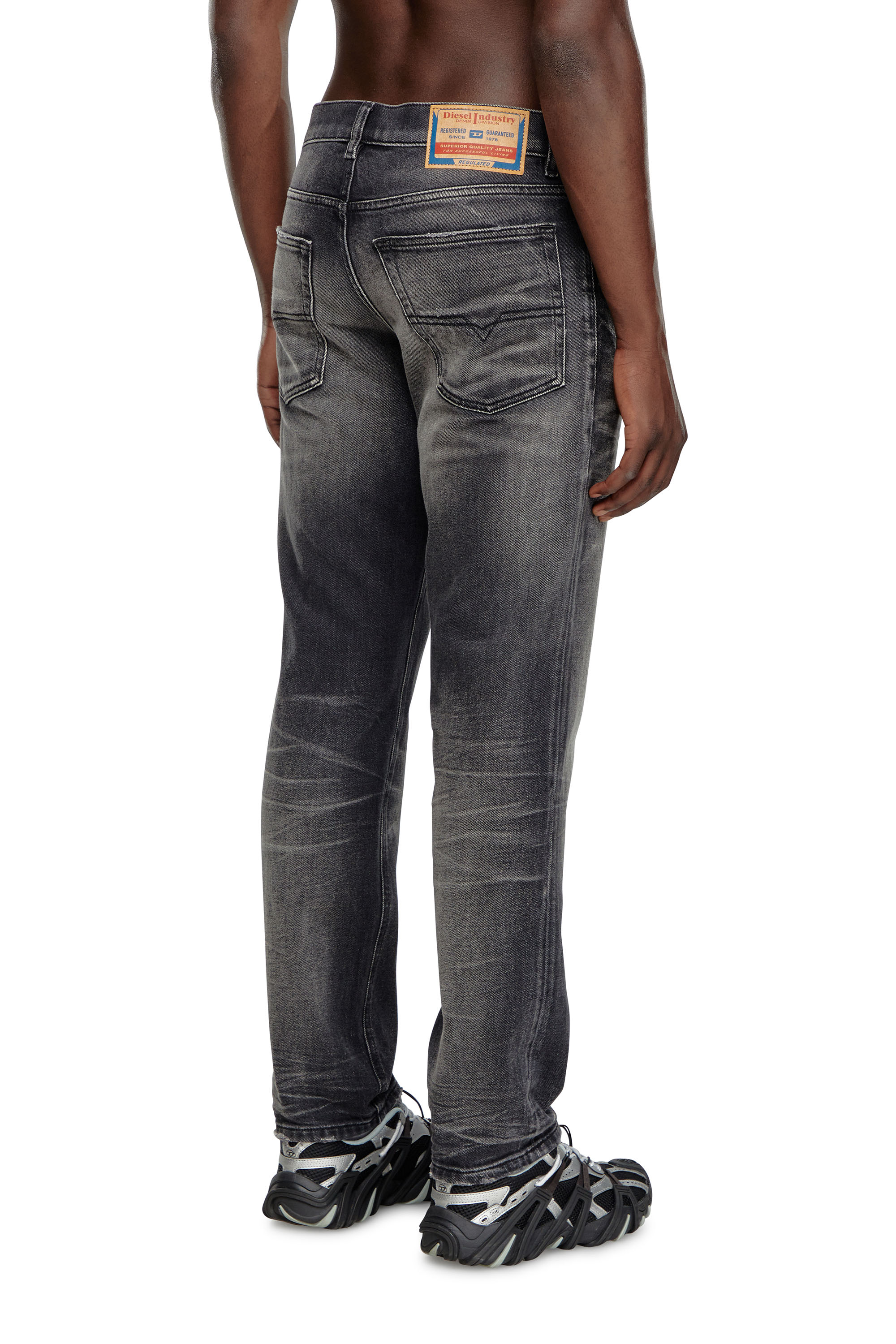 Diesel - Homme Tapered Jeans 2023 D-Finitive 09J65, Noir/Gris foncé - Image 4