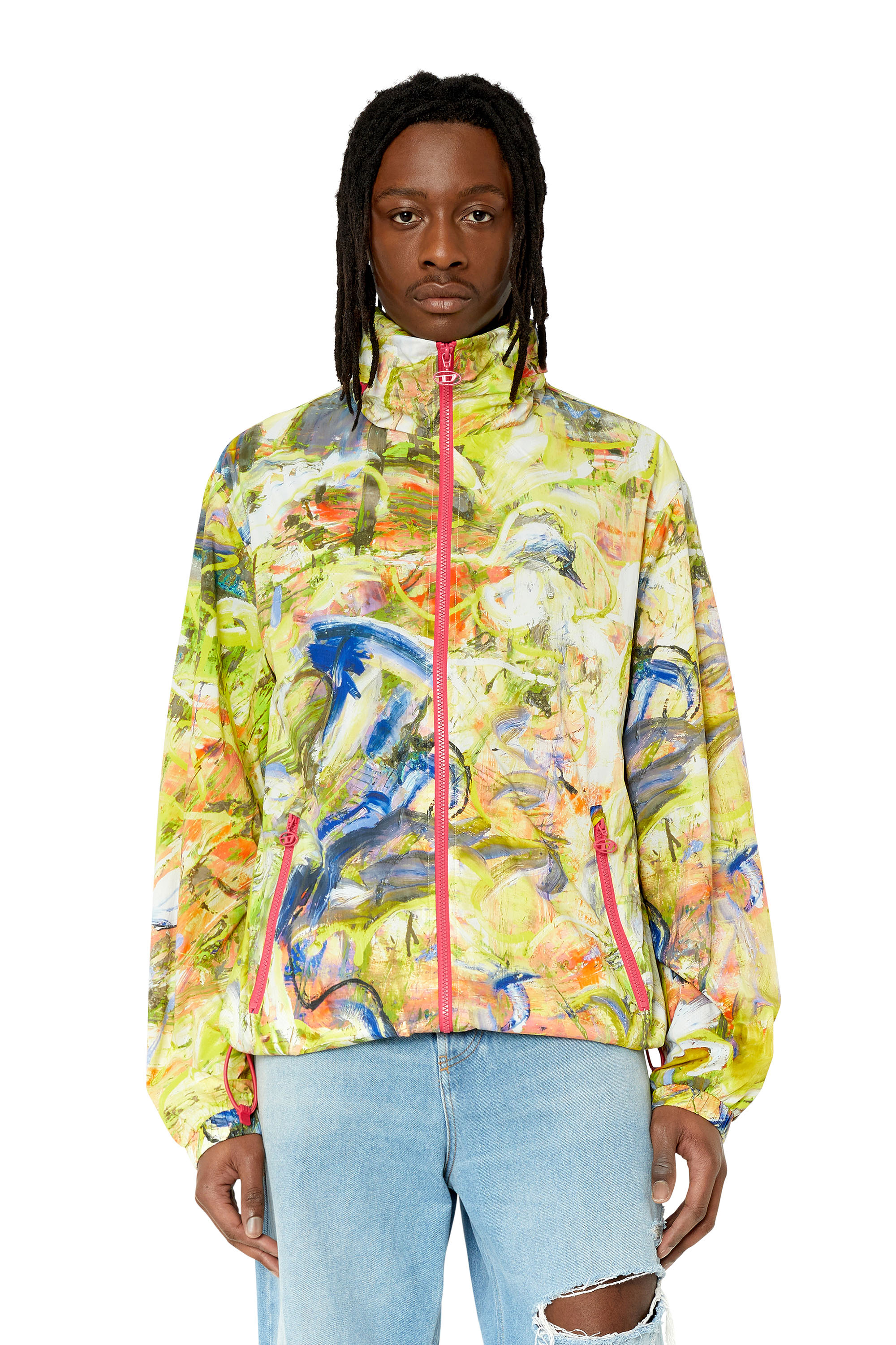 Diesel - J-WARREL-PRINT, Blanc/Jaune - Image 1